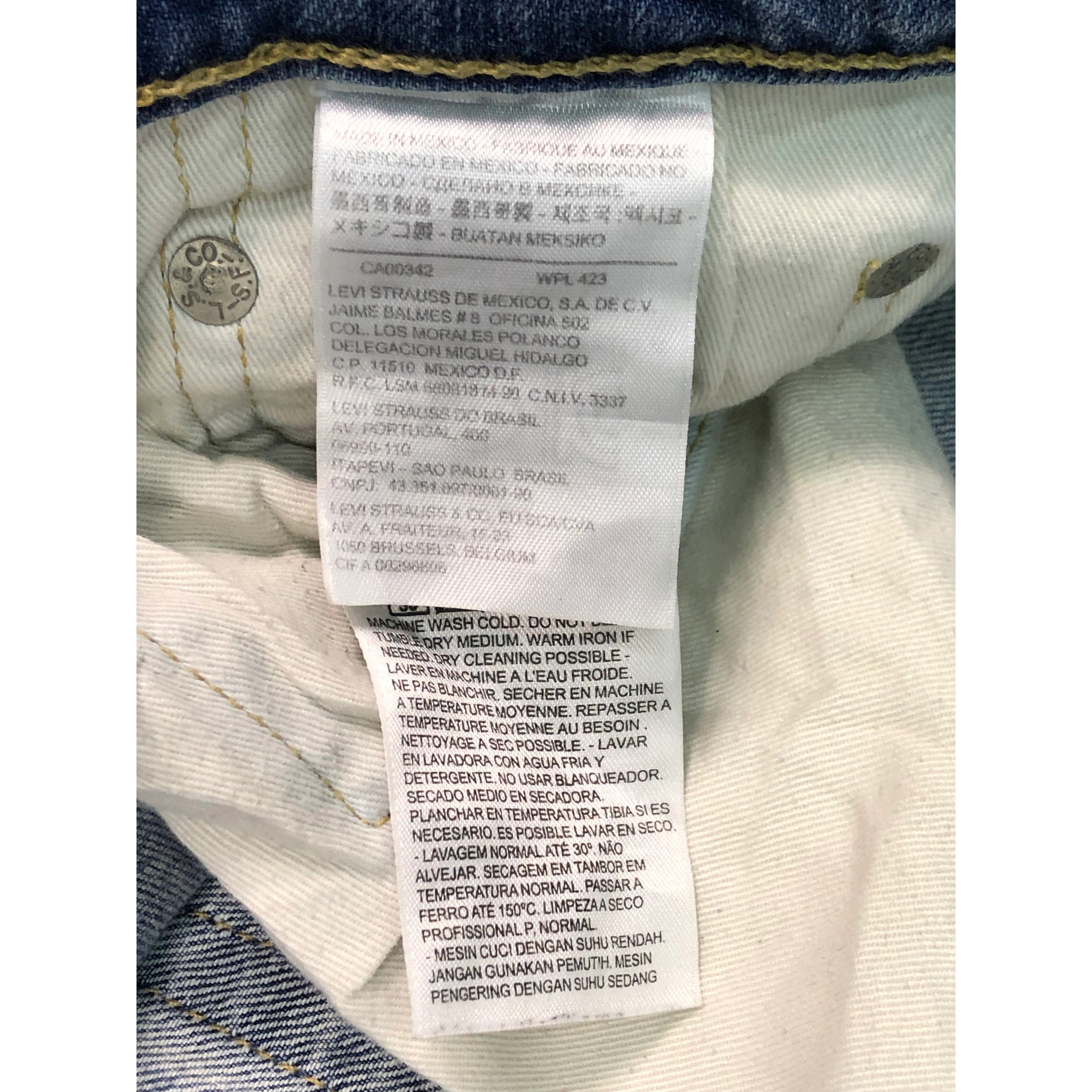 Levi's Vintage Levis 513 Blue Denim Jeans DP0199 Size US 34 / EU 50 - 6 Thumbnail