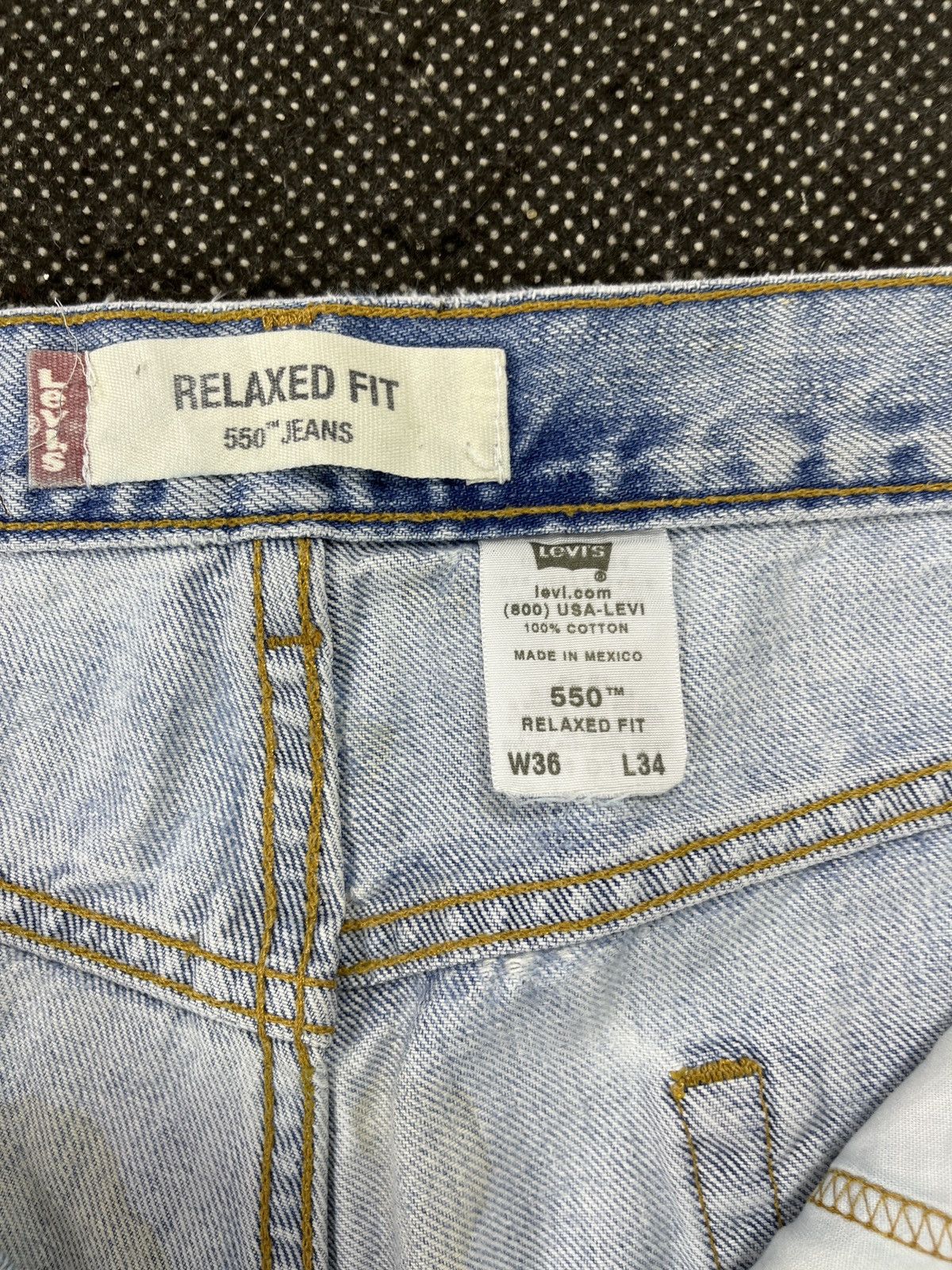 Levi's Vintage Levis 550 Light Wash Jeans - J470 Size US 36 / EU 52 - 7 Thumbnail