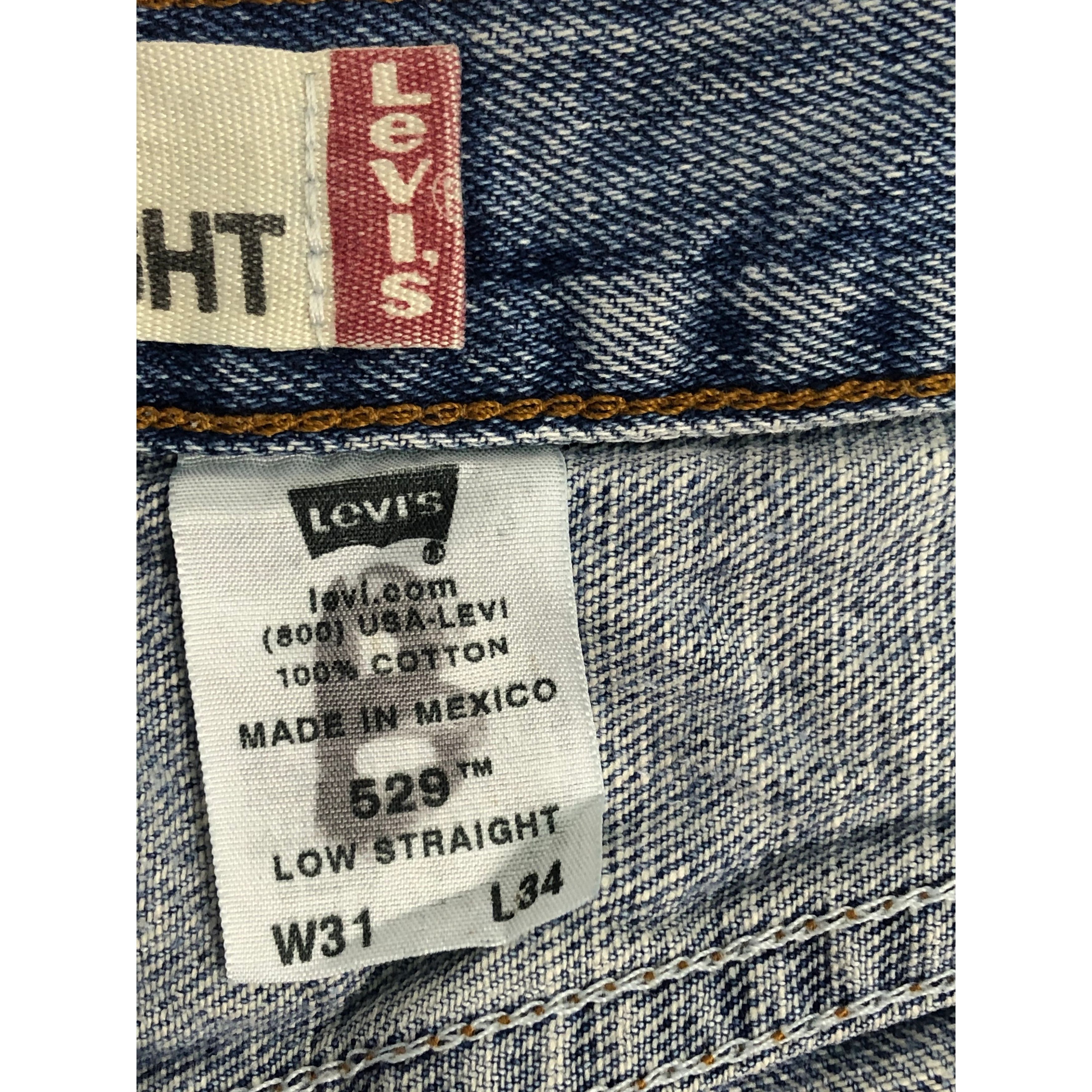 Levi's × Vintage Vintage Levis 529 Jeans Faded DP0034 Size US 34 / EU 50 - 6 Thumbnail