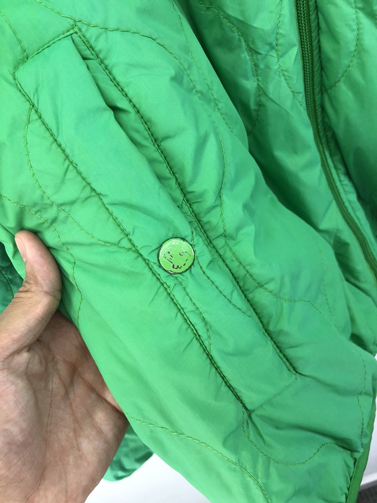 Undefeated Undefeated Faded Green Quilted Jacket Size US L / EU 52-54 / 3 - 12 Thumbnail