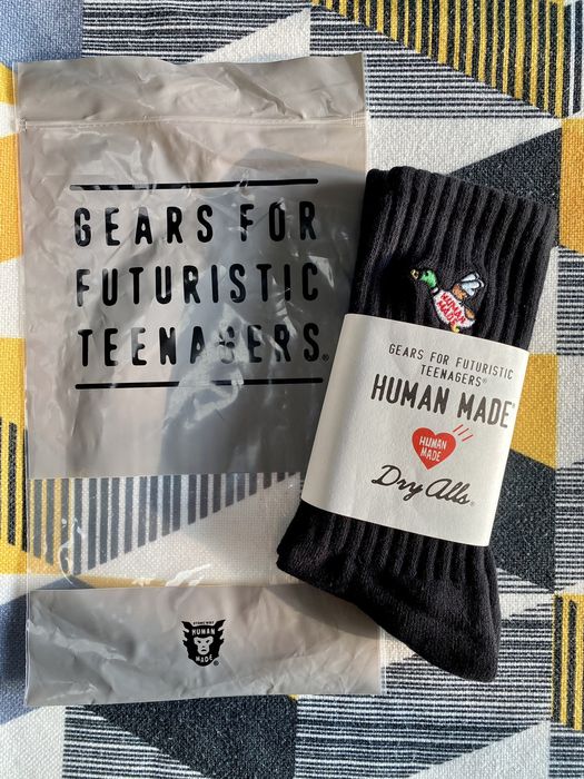 Human Made Human Made Duck Logo Pile Socks Black | Grailed