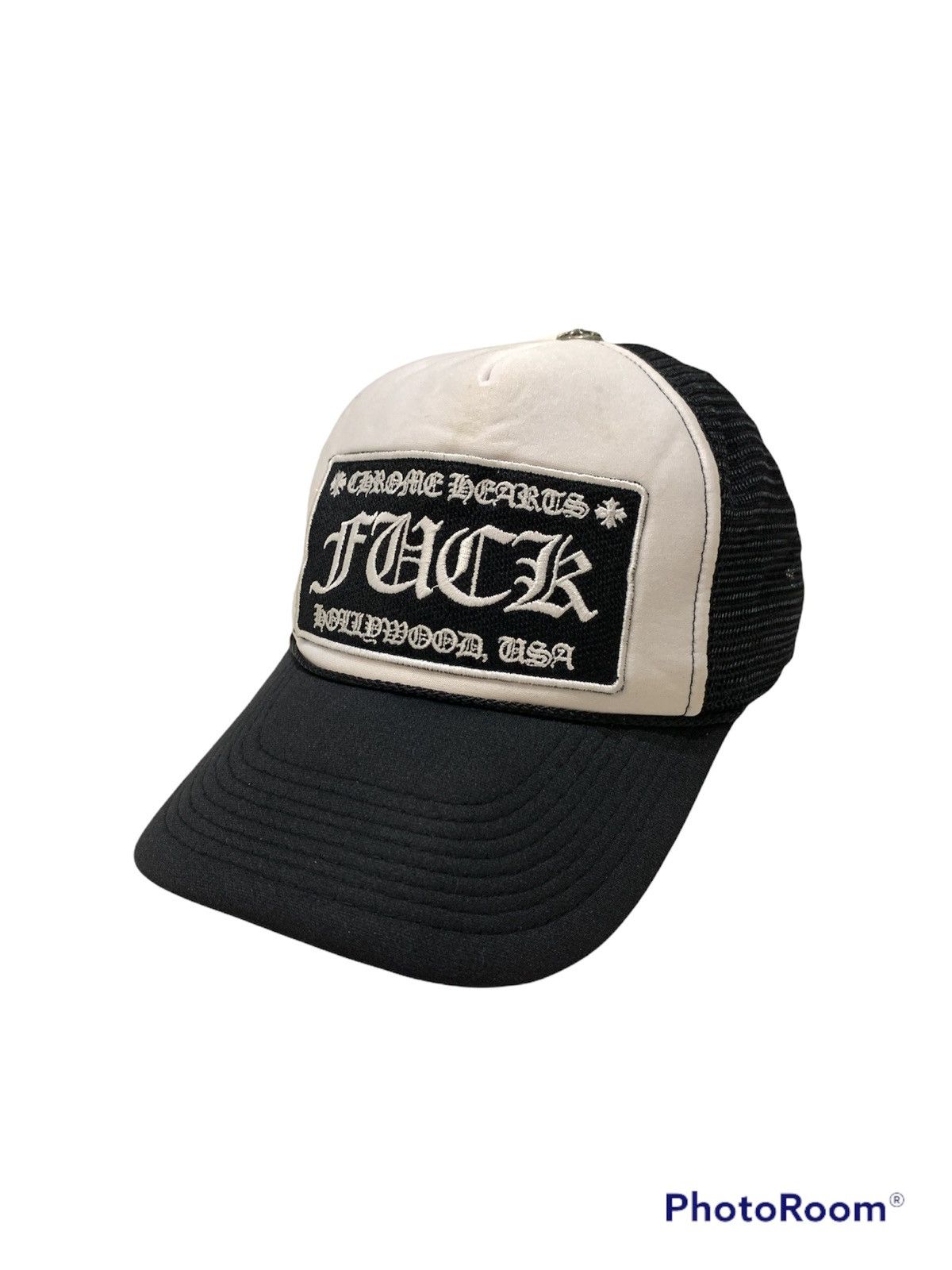 Chrome Hearts × Otto × Vintage VINTAGE CHROME HEARTS FUCK TRUCKER CAP HAT Size ONE SIZE - 2 Thumbnail