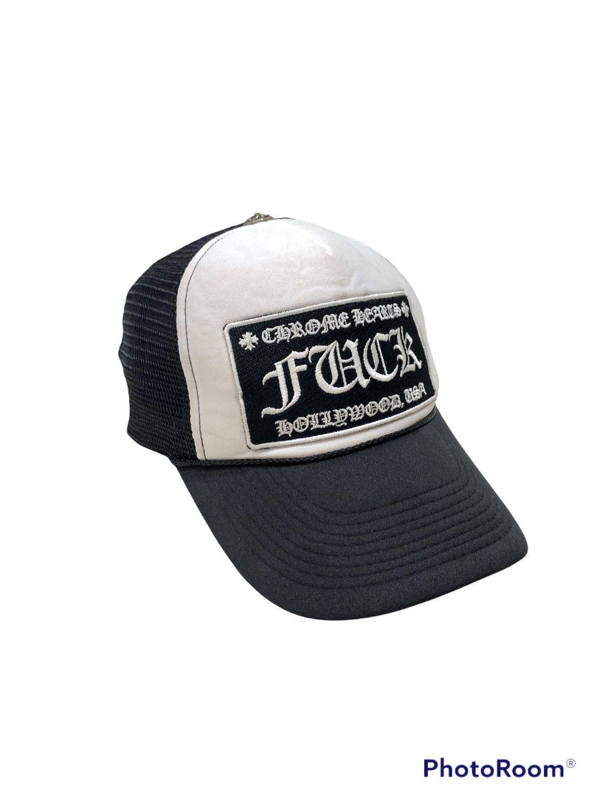 Chrome Hearts × Otto × Vintage VINTAGE CHROME HEARTS FUCK TRUCKER CAP HAT Size ONE SIZE - 3 Thumbnail