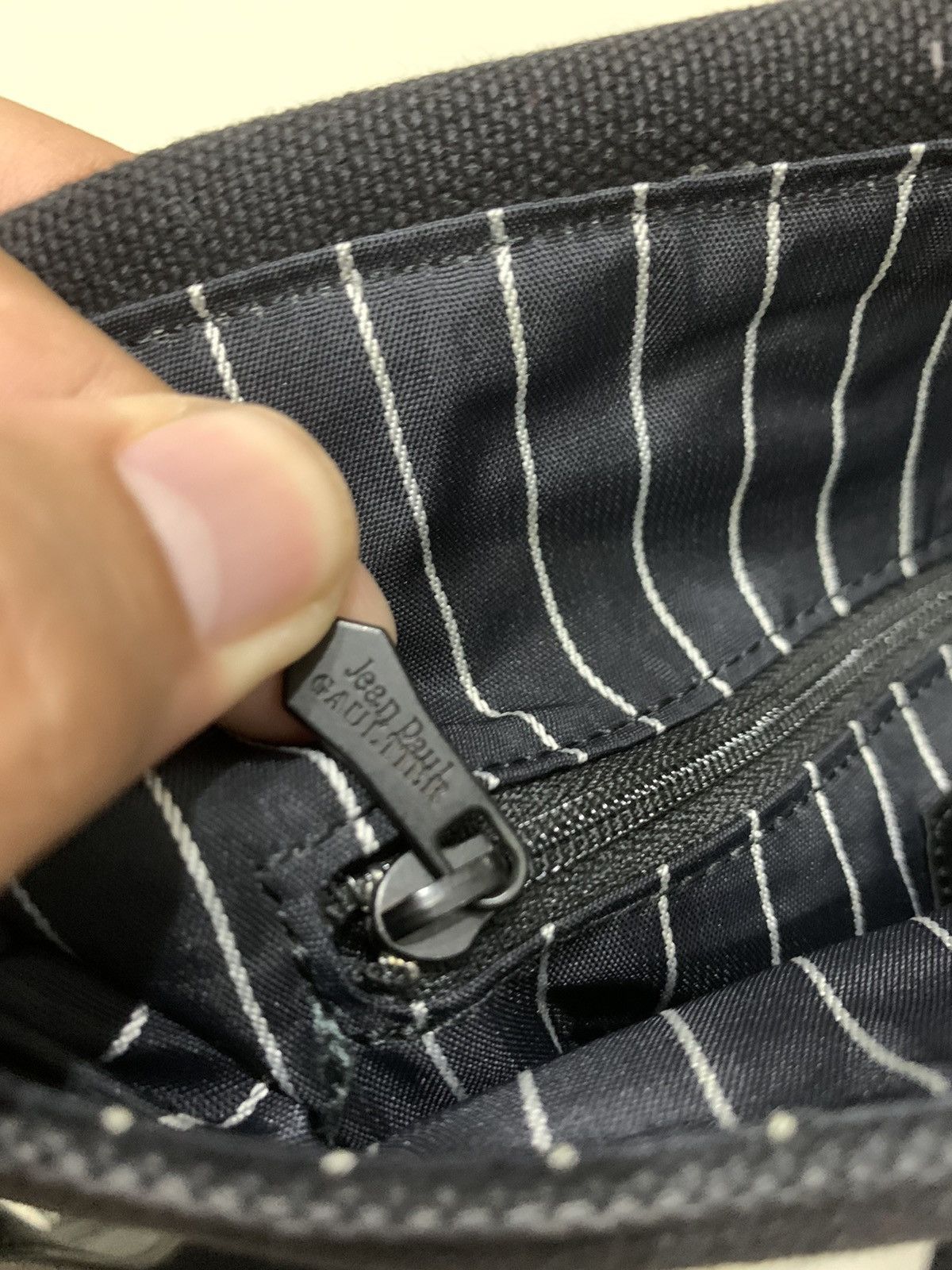 Jean Paul Gaultier CLASSIC DENIM JEAN PAUL GAULTIER JPG ADJUSTABLE SLING BAG Size ONE SIZE - 8 Thumbnail