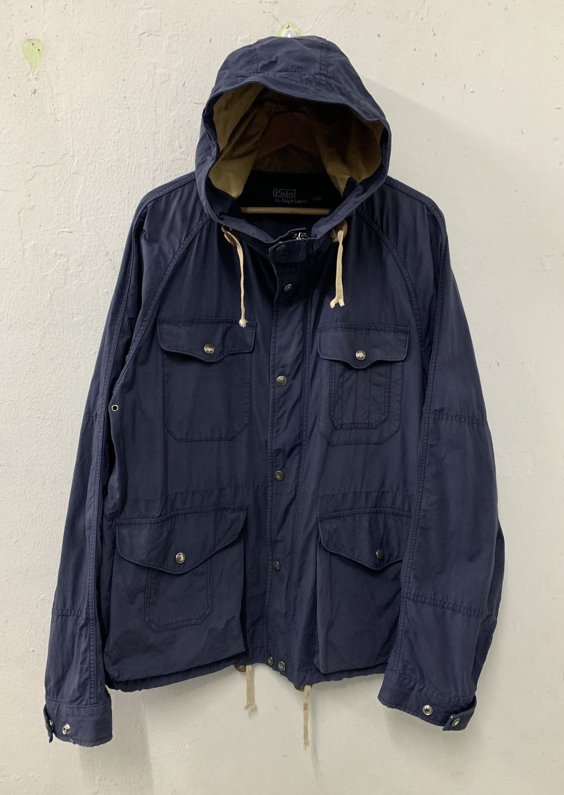 Polo Ralph Lauren Ralph Lauren Windbreaker Hoodie Faded Distressed Size US L / EU 52-54 / 3 - 1 Thumbnail