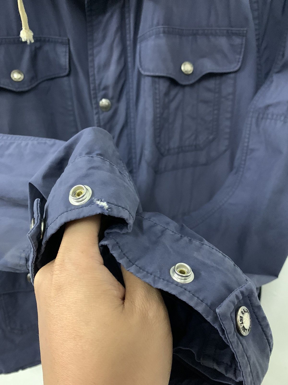 Polo Ralph Lauren Ralph Lauren Windbreaker Hoodie Faded Distressed Size US L / EU 52-54 / 3 - 9 Thumbnail