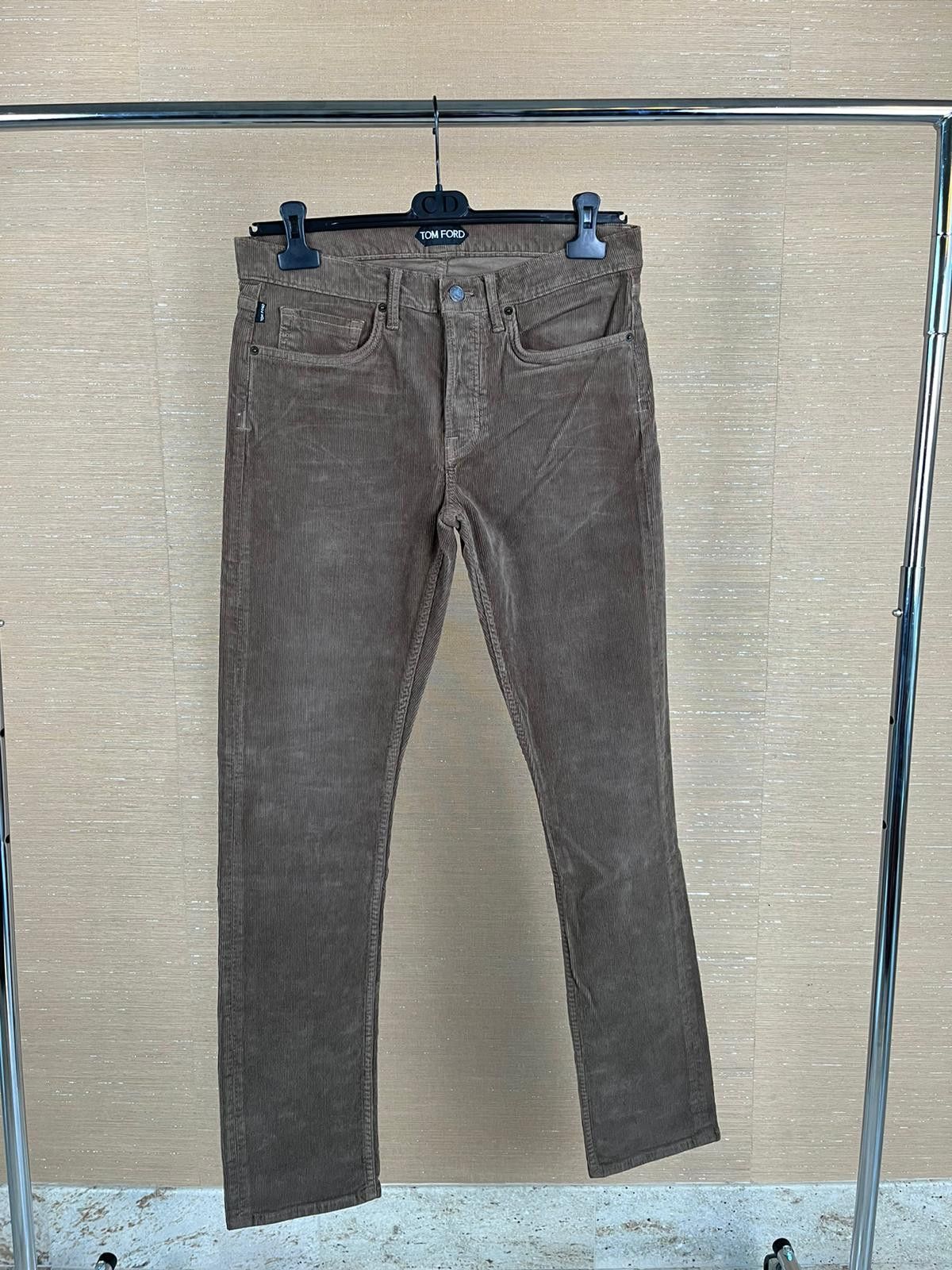 image of Tom Ford Corduroy Slim Fit Denim In Light Brown, Men's (Size 32)
