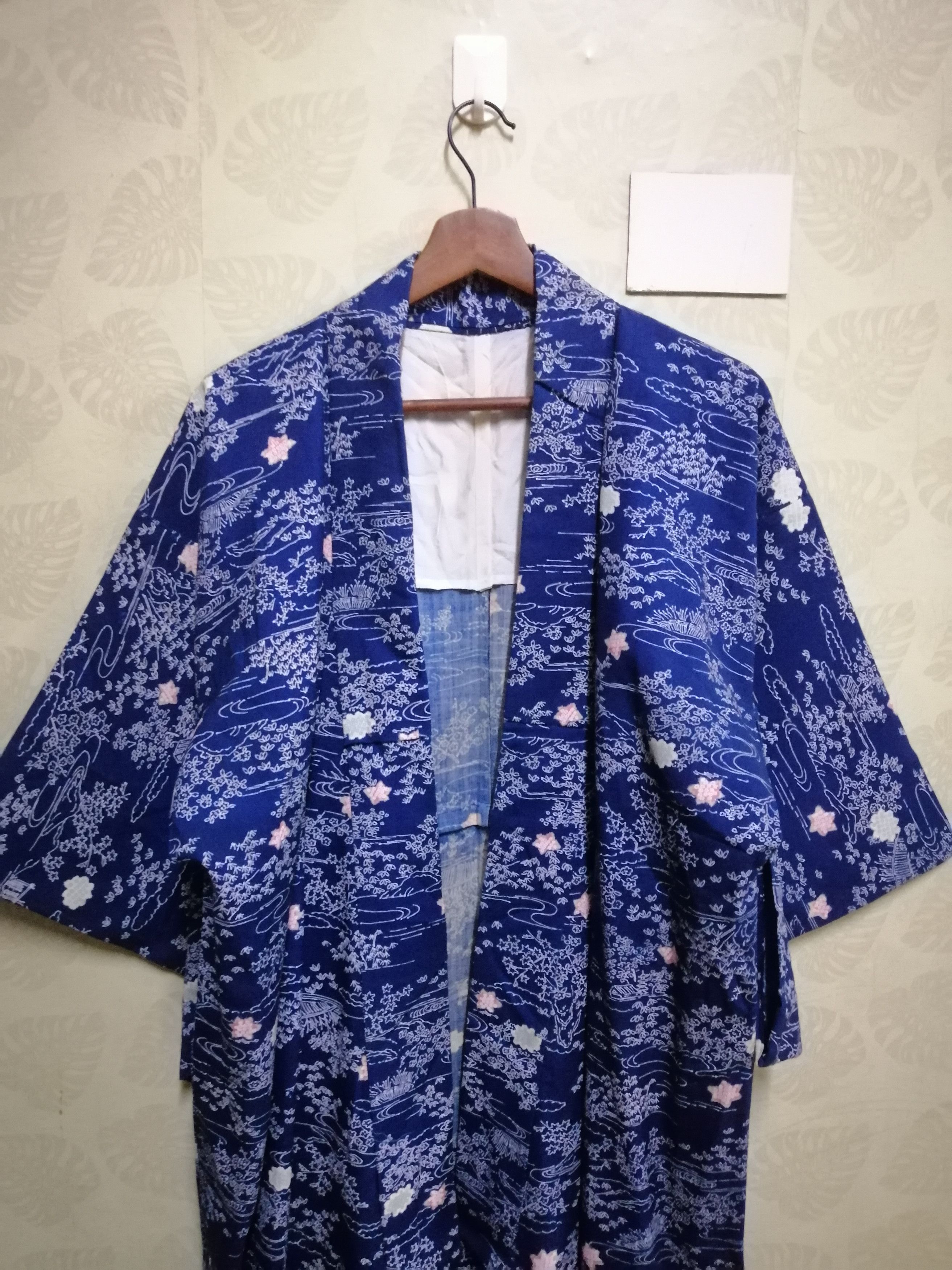 Japanese Brand Vintage classic kimono noragi haori hanten jinbei #KPJ1 Size US L / EU 52-54 / 3 - 1 Thumbnail