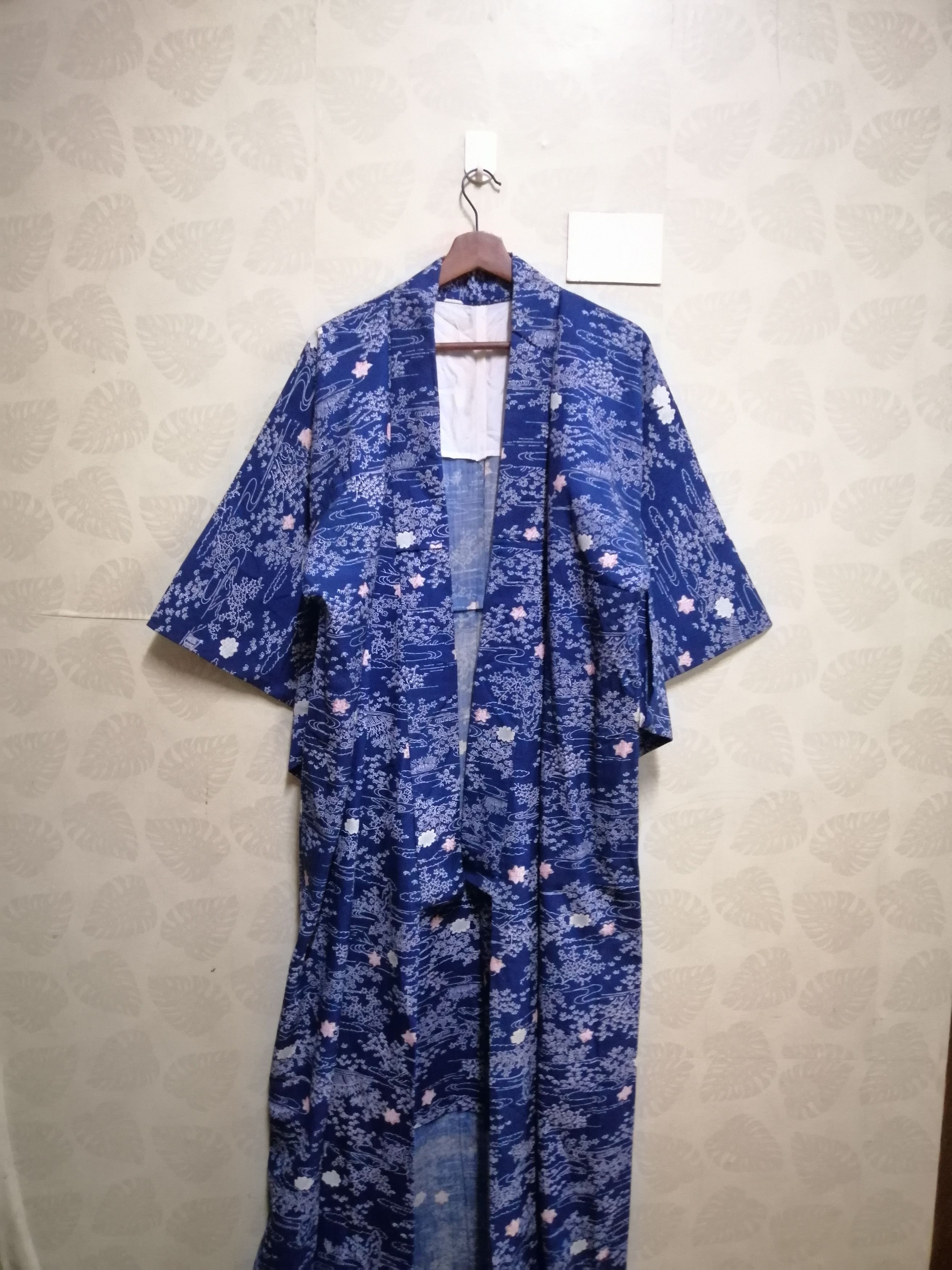 Japanese Brand Vintage classic kimono noragi haori hanten jinbei #KPJ1 Size US L / EU 52-54 / 3 - 3 Thumbnail