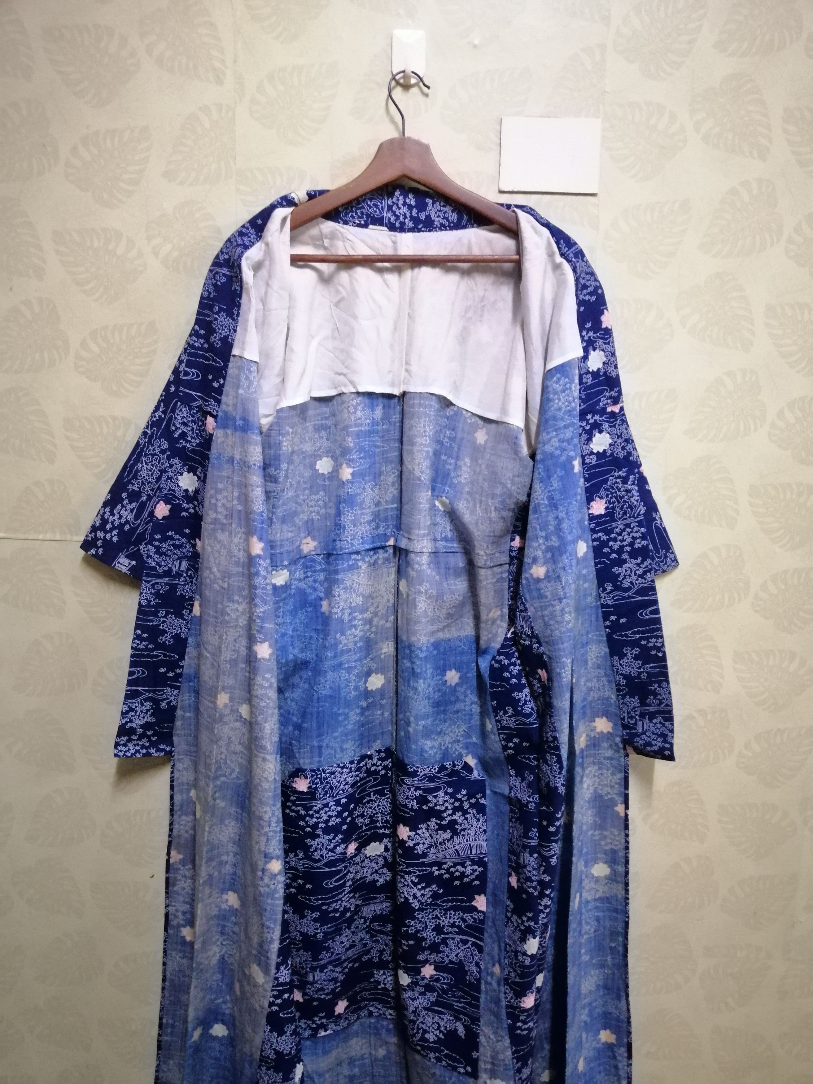 Japanese Brand Vintage classic kimono noragi haori hanten jinbei #KPJ1 Size US L / EU 52-54 / 3 - 4 Thumbnail