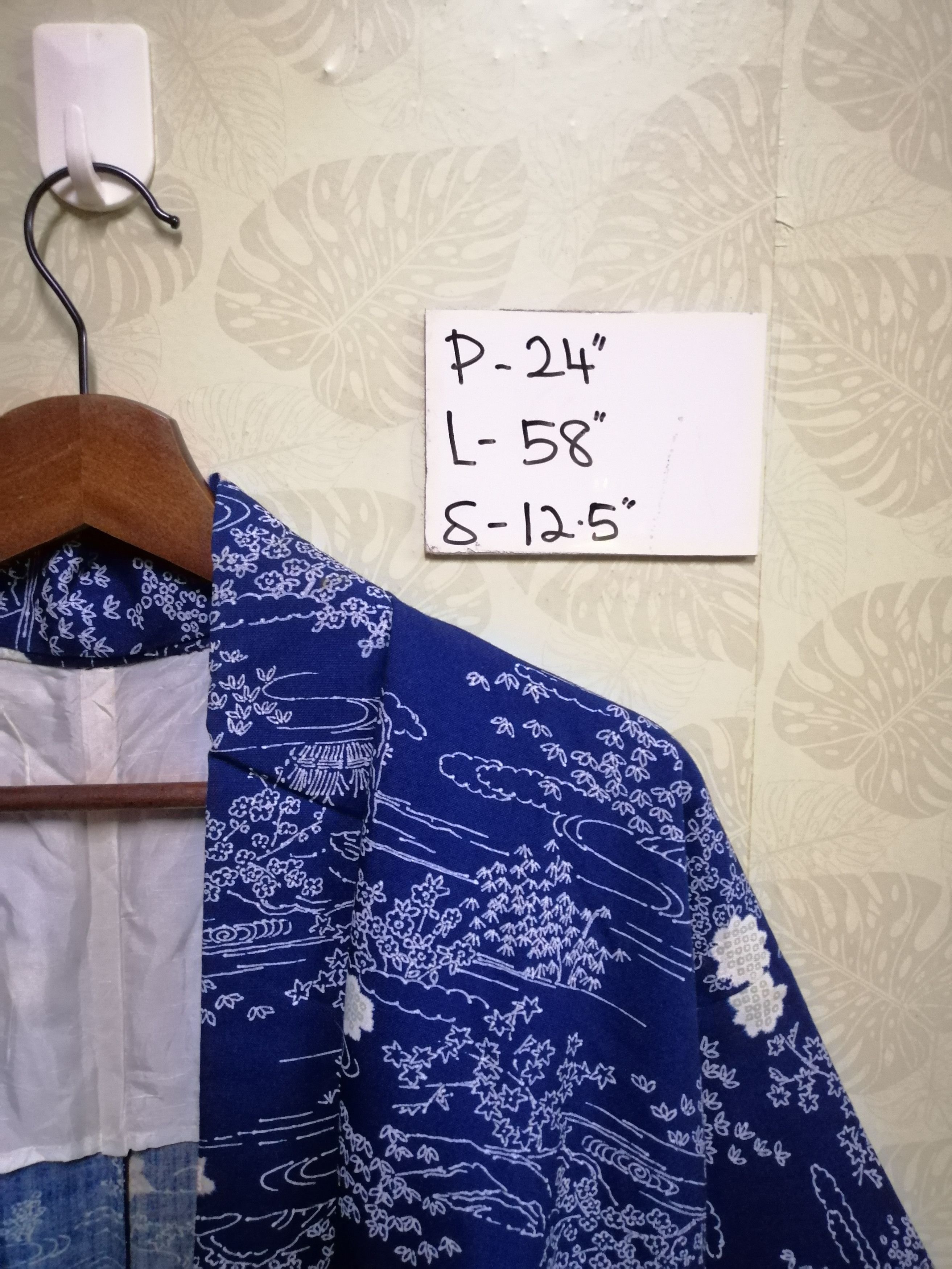 Japanese Brand Vintage classic kimono noragi haori hanten jinbei #KPJ1 Size US L / EU 52-54 / 3 - 6 Thumbnail