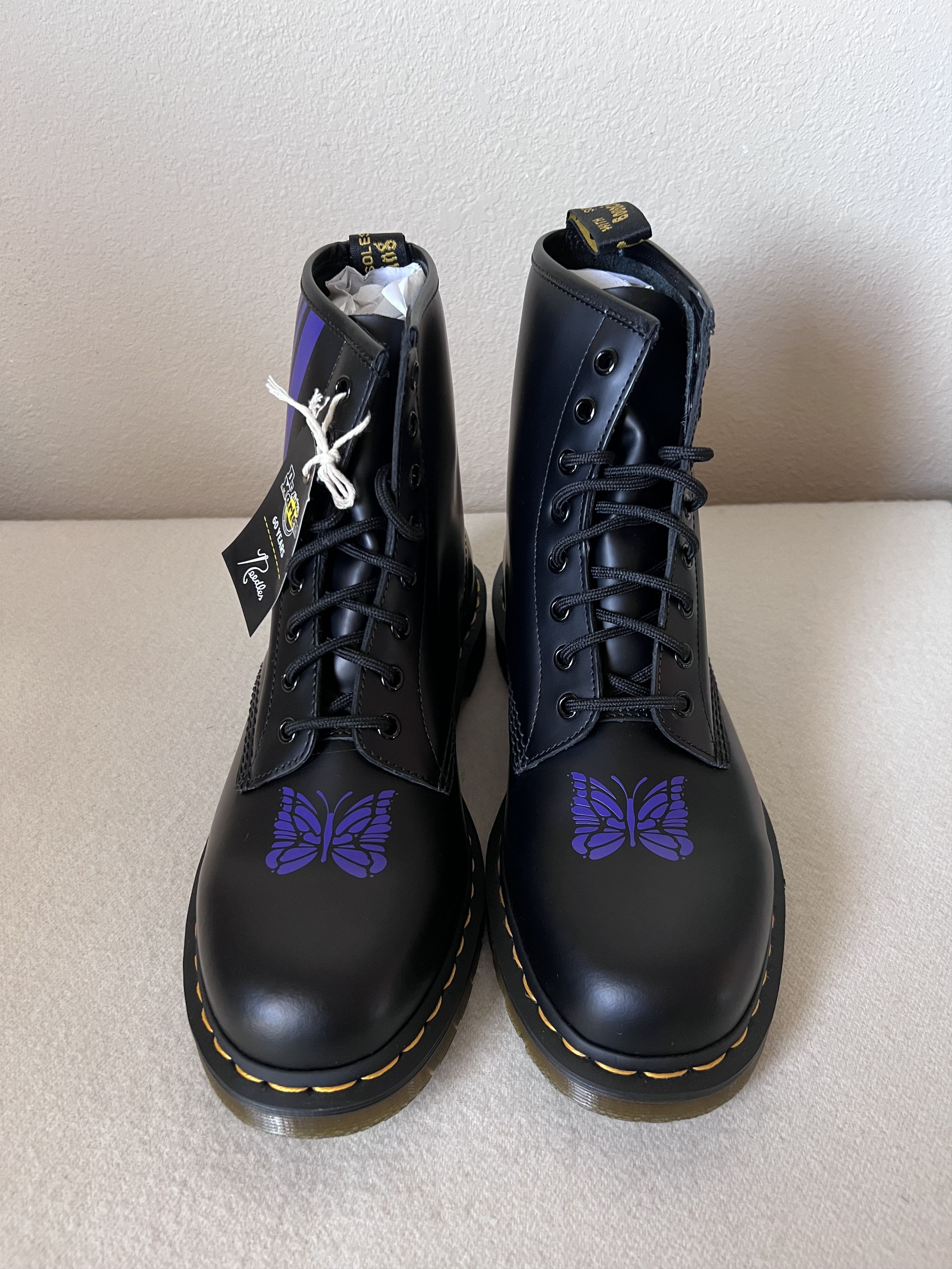Dr. Martens × Needles Needles Dr. Martens 1460 Boots Stripe Size US 14 / EU 47 - 4 Thumbnail