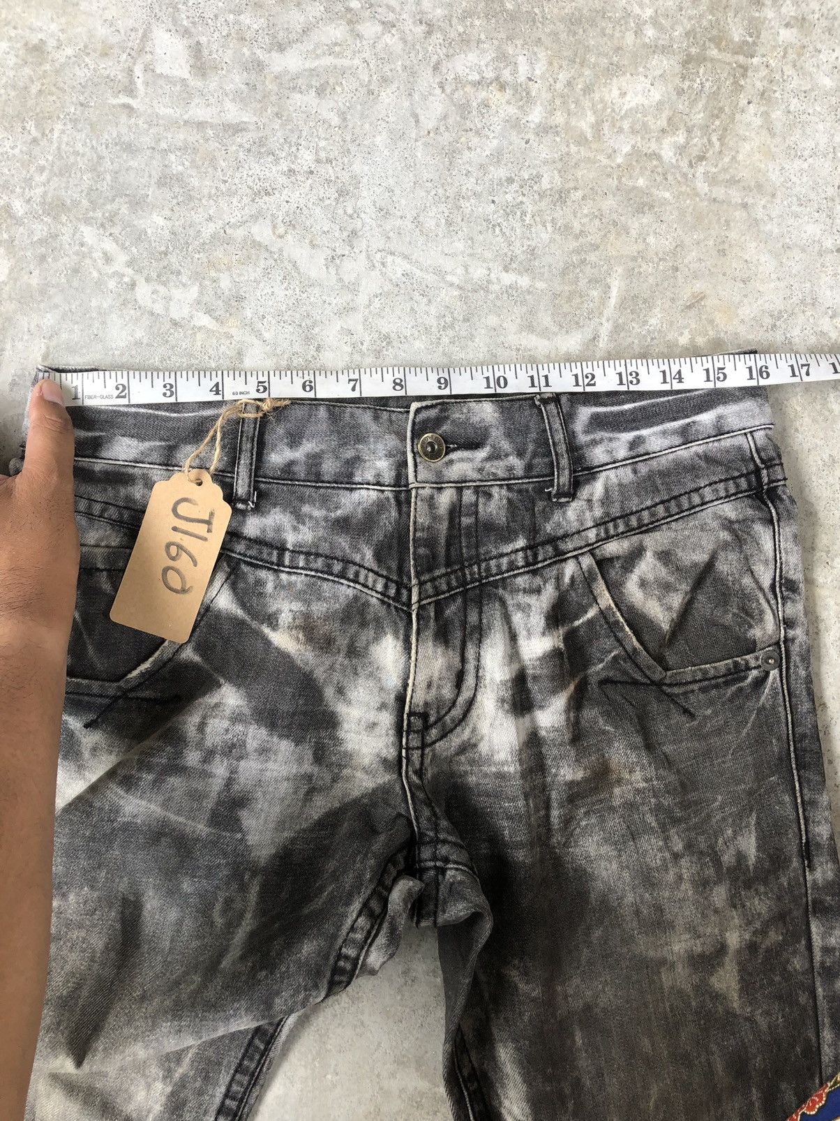 semanticdesign Japanese Semantic Design Acid Wash Jeans Art Denim Size US 32 / EU 48 - 17 Thumbnail