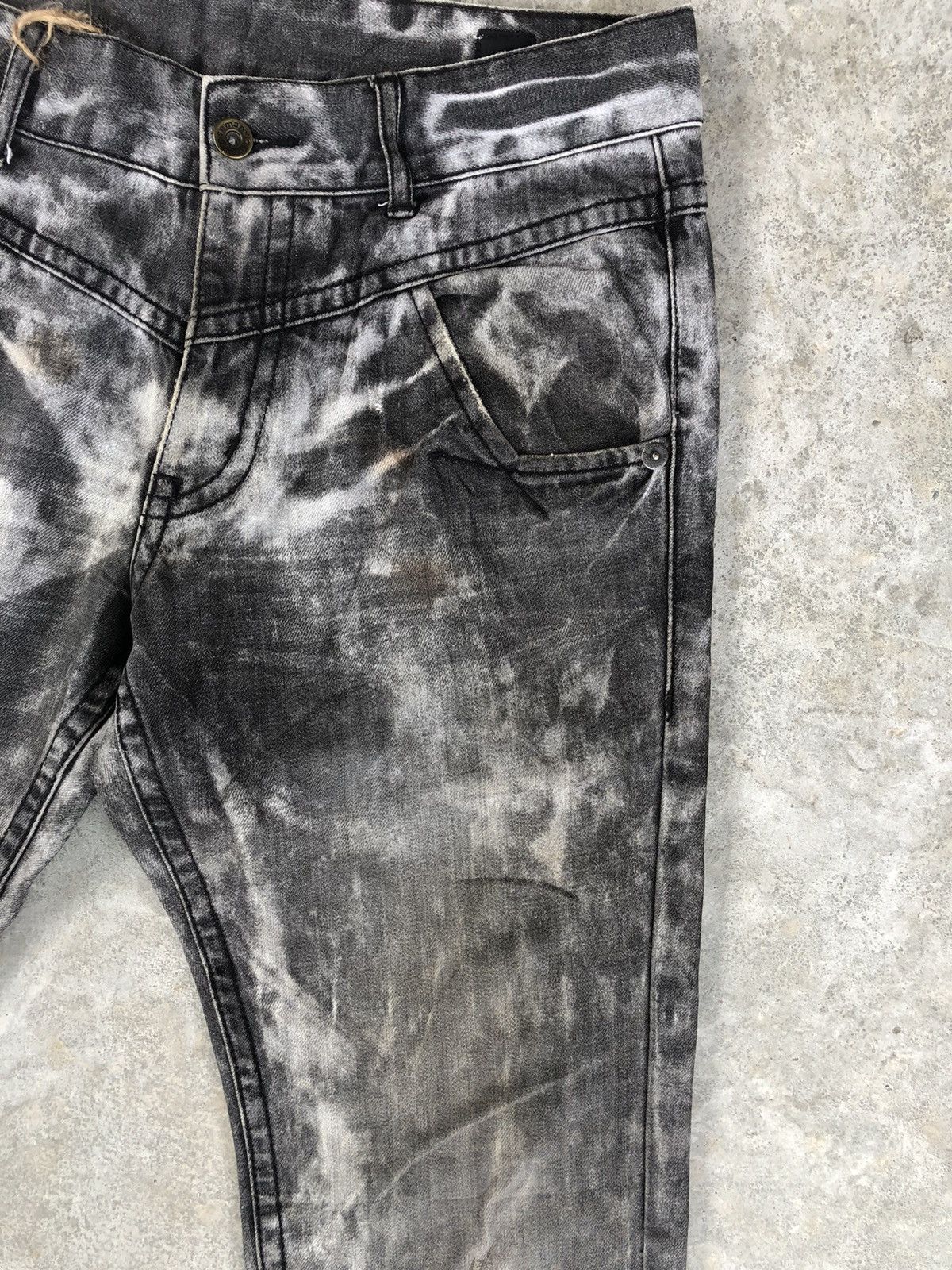 semanticdesign Japanese Semantic Design Acid Wash Jeans Art Denim Size US 32 / EU 48 - 5 Thumbnail