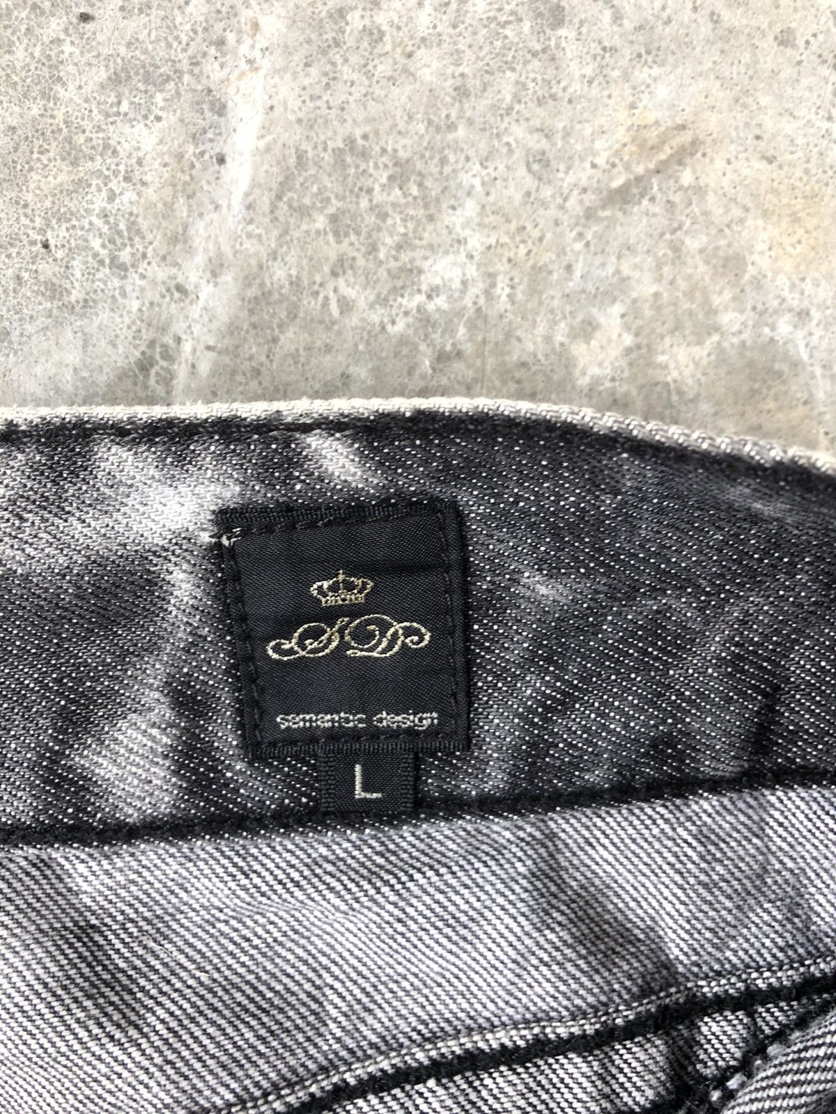 semanticdesign Japanese Semantic Design Acid Wash Jeans Art Denim Size US 32 / EU 48 - 15 Thumbnail