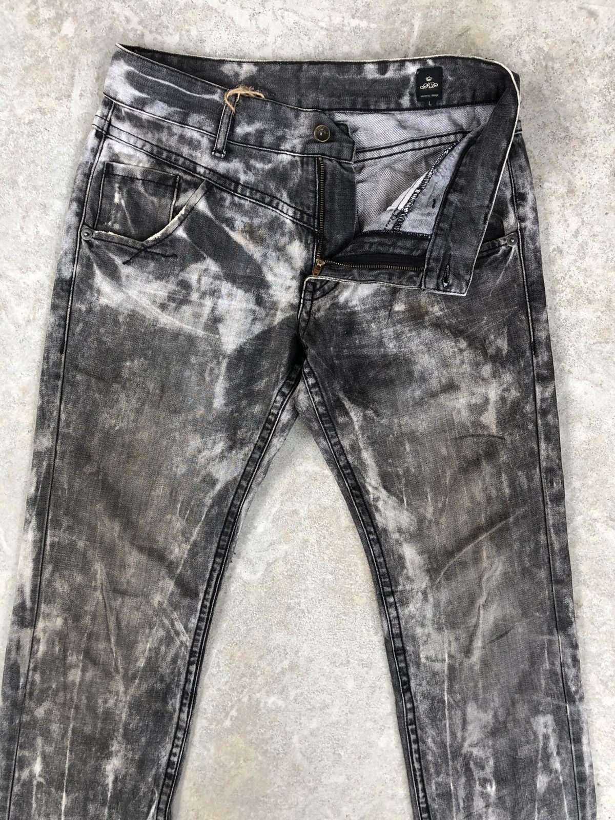 semanticdesign Japanese Semantic Design Acid Wash Jeans Art Denim Size US 32 / EU 48 - 3 Thumbnail