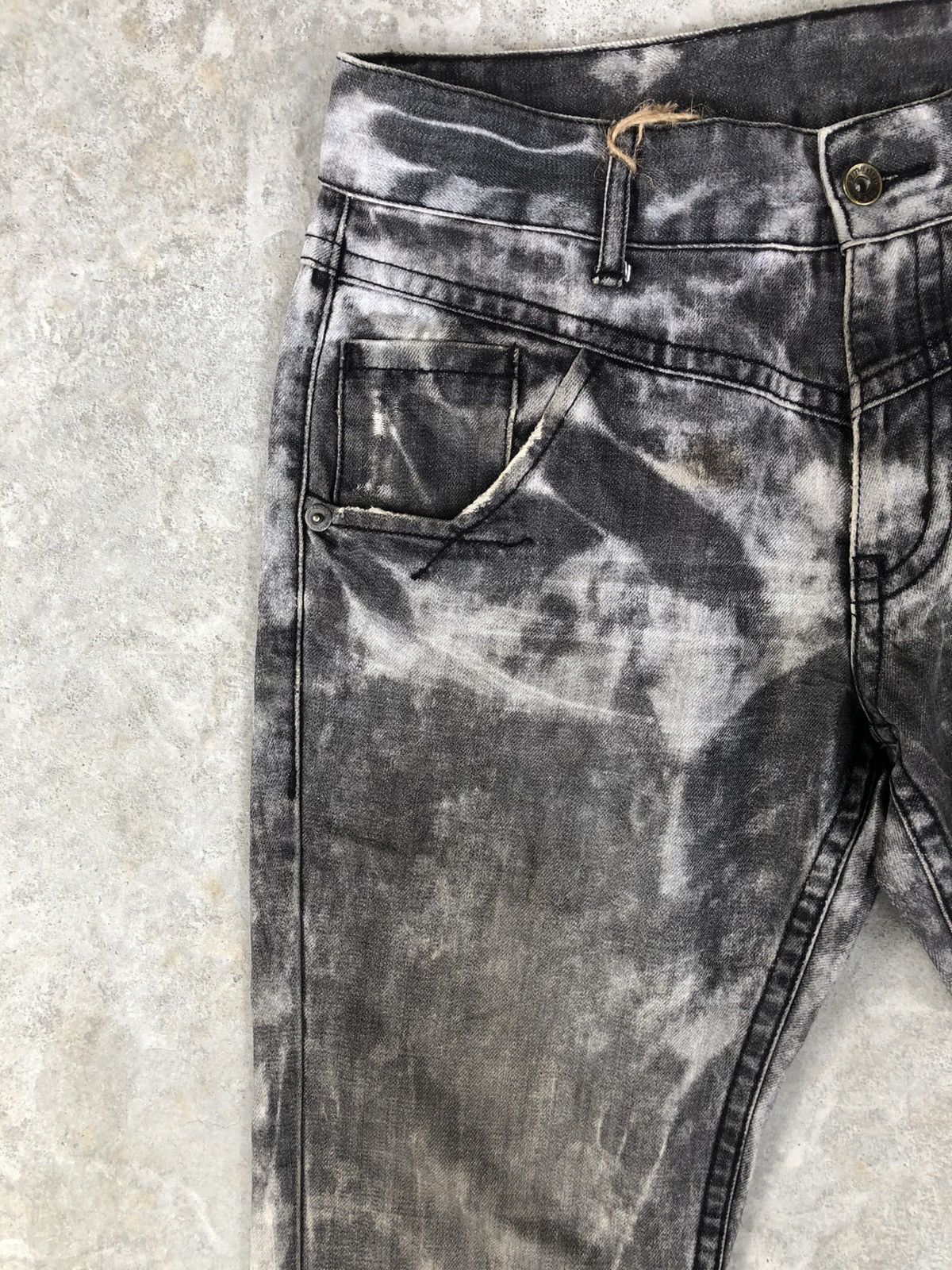 semanticdesign Japanese Semantic Design Acid Wash Jeans Art Denim Size US 32 / EU 48 - 4 Thumbnail
