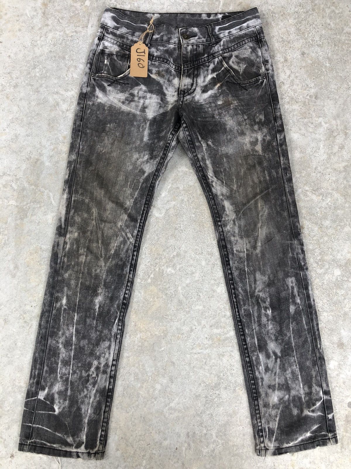 semanticdesign Japanese Semantic Design Acid Wash Jeans Art Denim Size US 32 / EU 48 - 1 Thumbnail