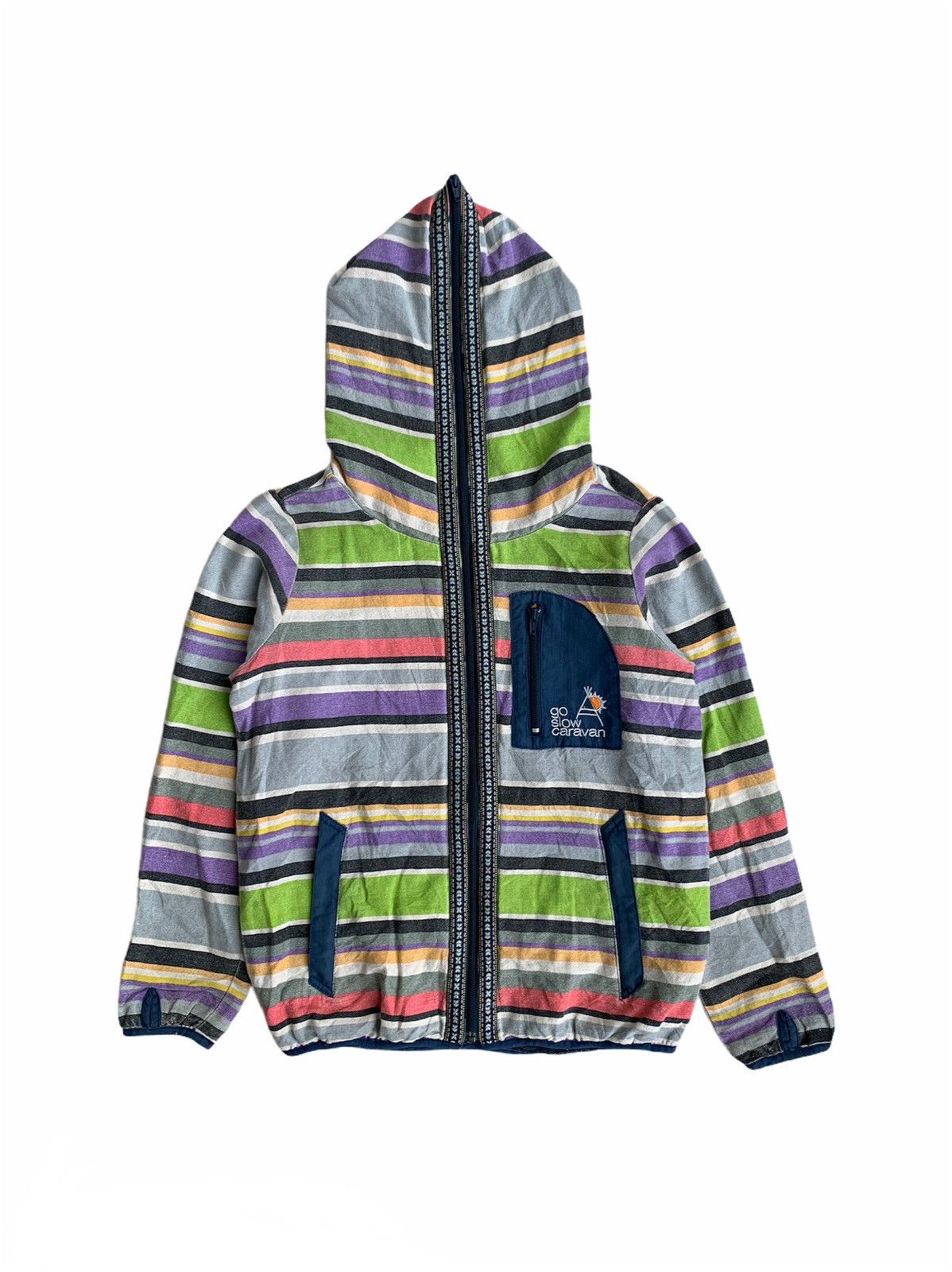 go slow caravan Go Slow Caravan Multicolour Full Zip Up Hoodies Size US S / EU 44-46 / 1 - 2 Thumbnail