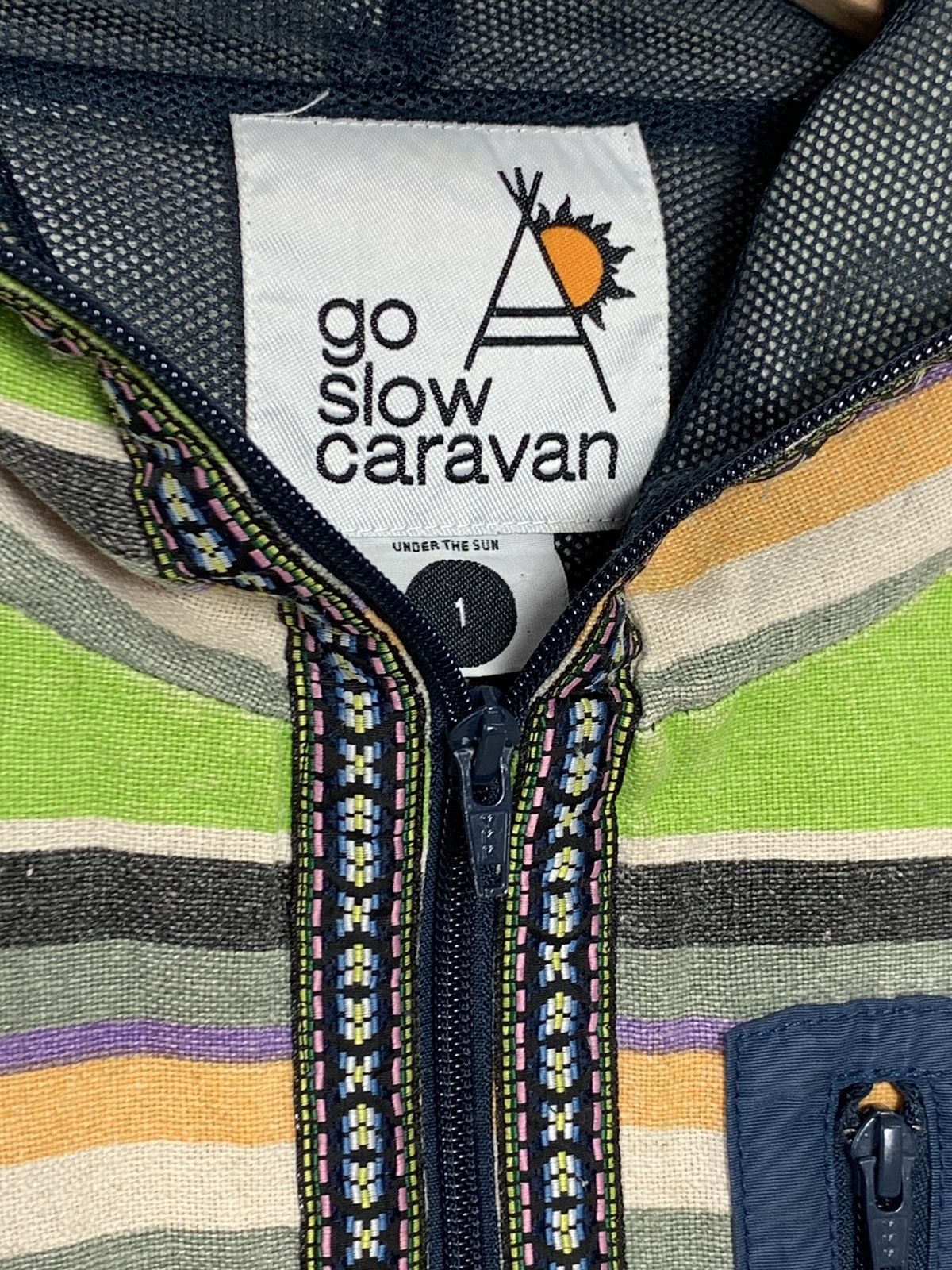 go slow caravan Go Slow Caravan Multicolour Full Zip Up Hoodies Size US S / EU 44-46 / 1 - 5 Thumbnail