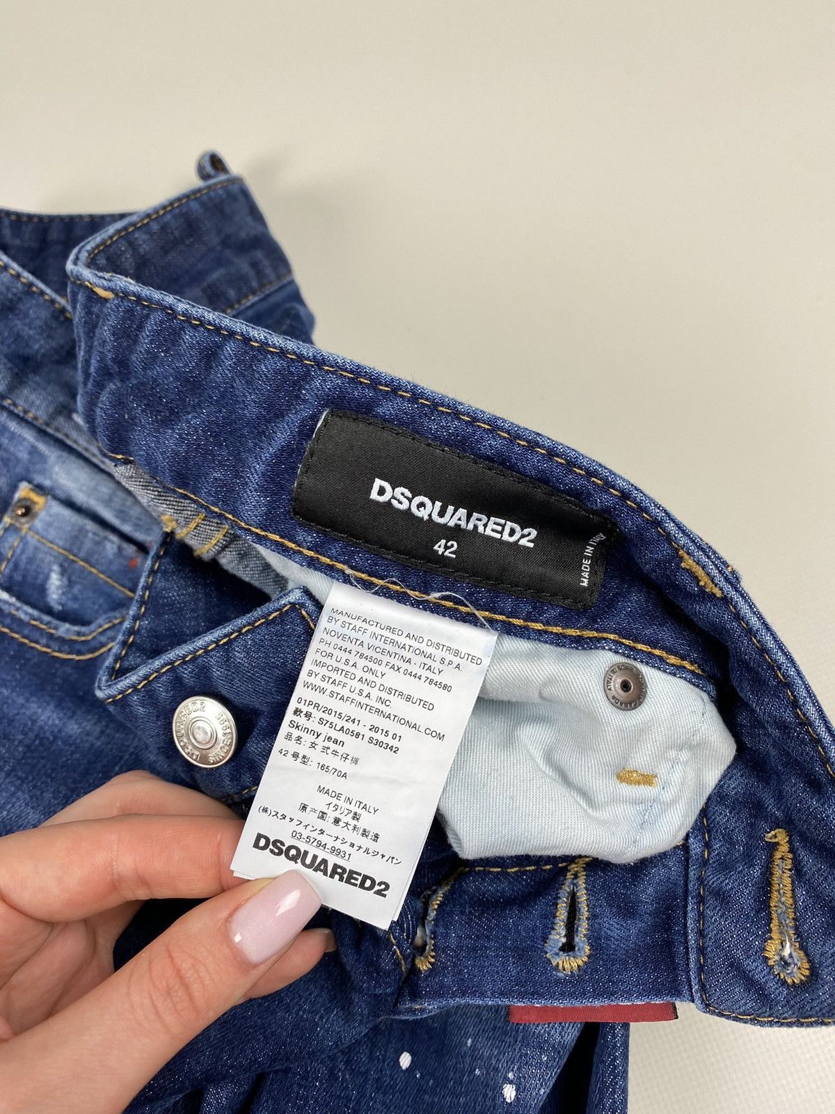 Dsquared2 Dsquared 2 ladies ankle zip denim jeans size 42 Size 28" / US 6 / IT 42 - 13 Thumbnail