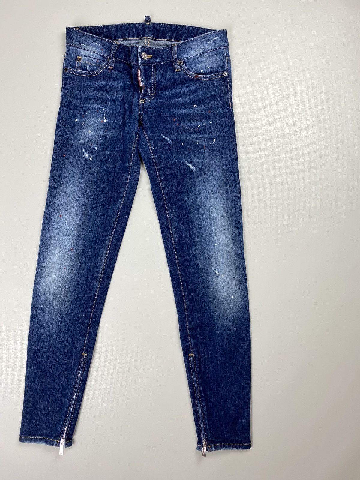 Dsquared2 Dsquared 2 ladies ankle zip denim jeans size 42 Size 28" / US 6 / IT 42 - 3 Thumbnail