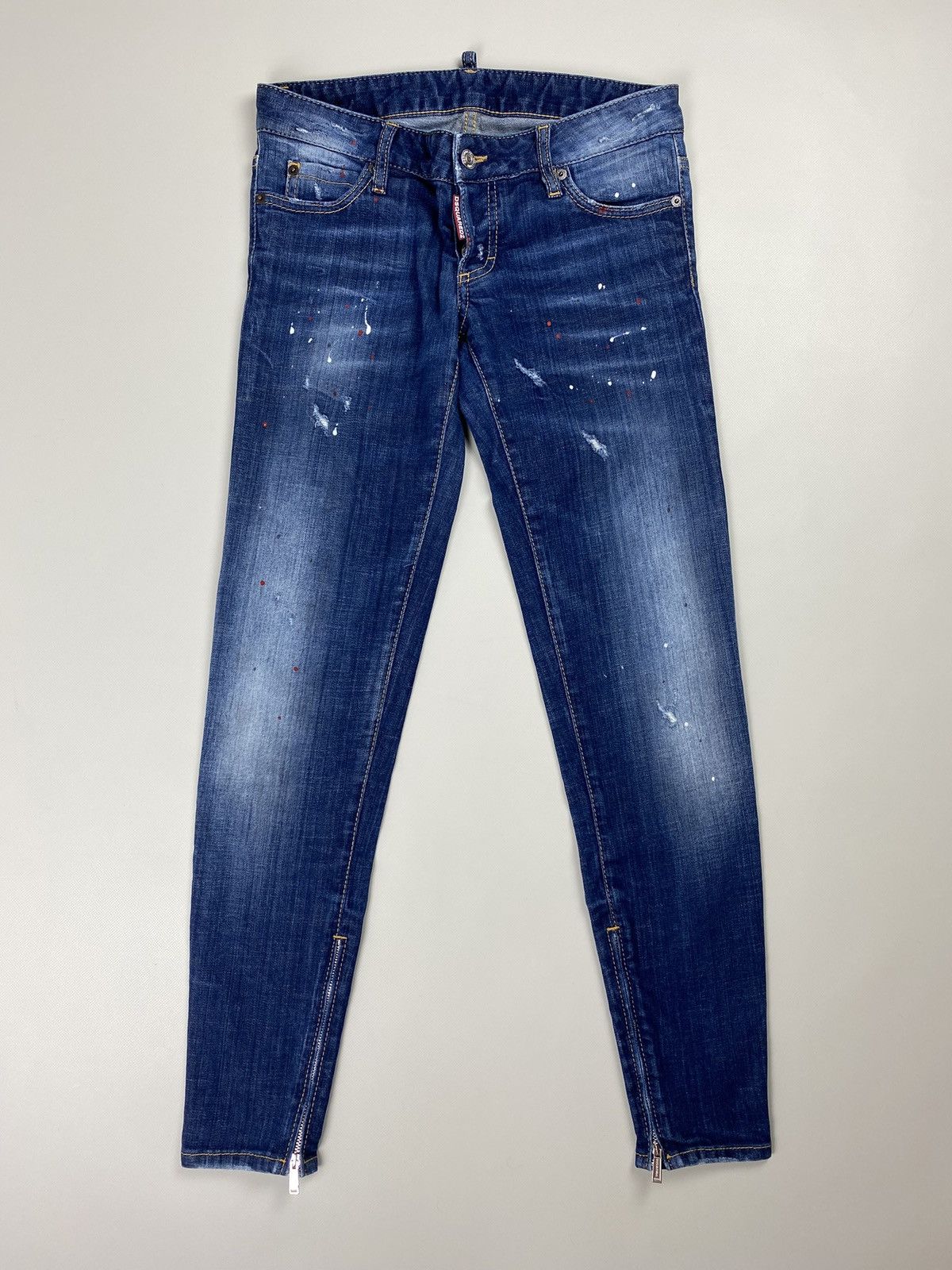 Dsquared2 Dsquared 2 ladies ankle zip denim jeans size 42 Size 28" / US 6 / IT 42 - 1 Thumbnail