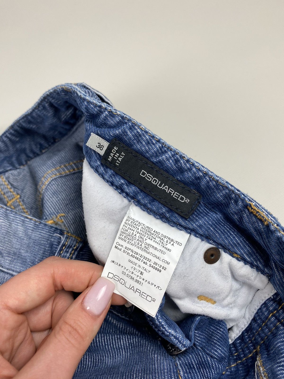 Dsquared2 Dsquared ladies corduroy jeans pants size 36 Size 25" / US 0 / IT 36 - 12 Thumbnail