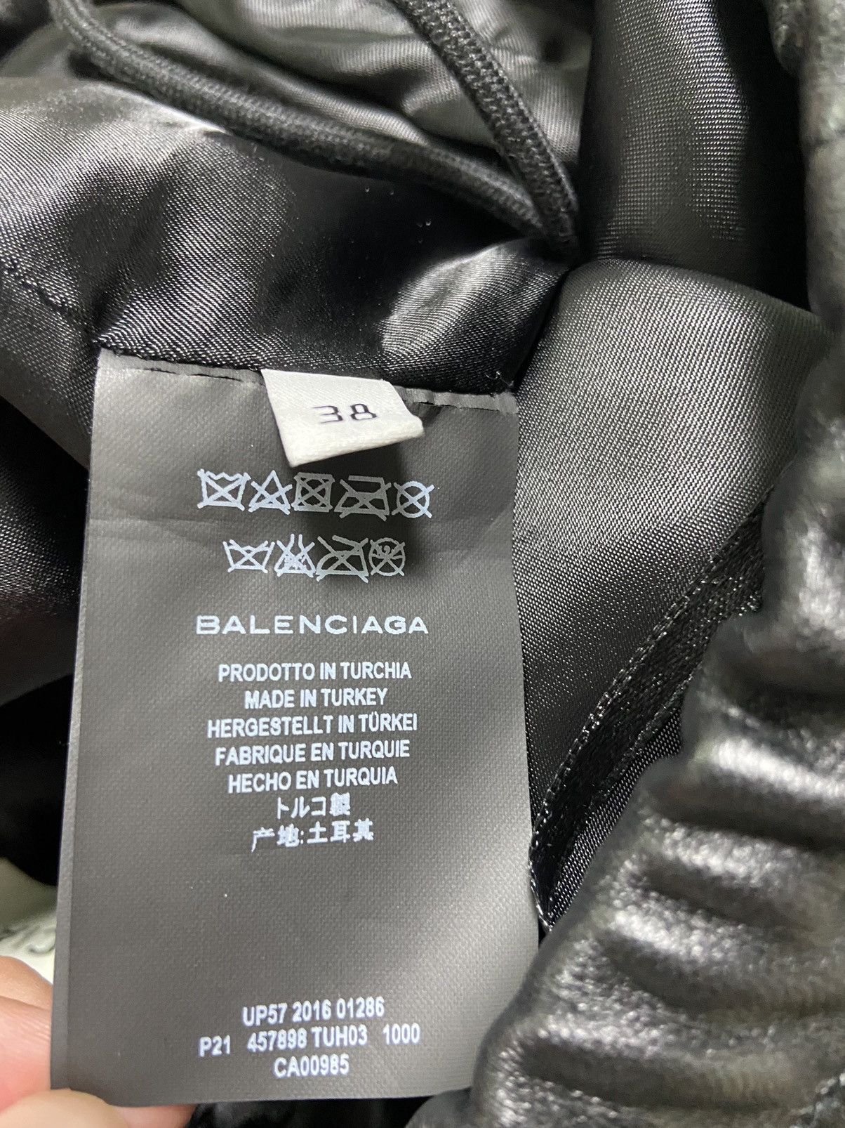 Balenciaga 38 Balenciaga 2016 leather jogger sweatpants Size US 29 - 12 Thumbnail