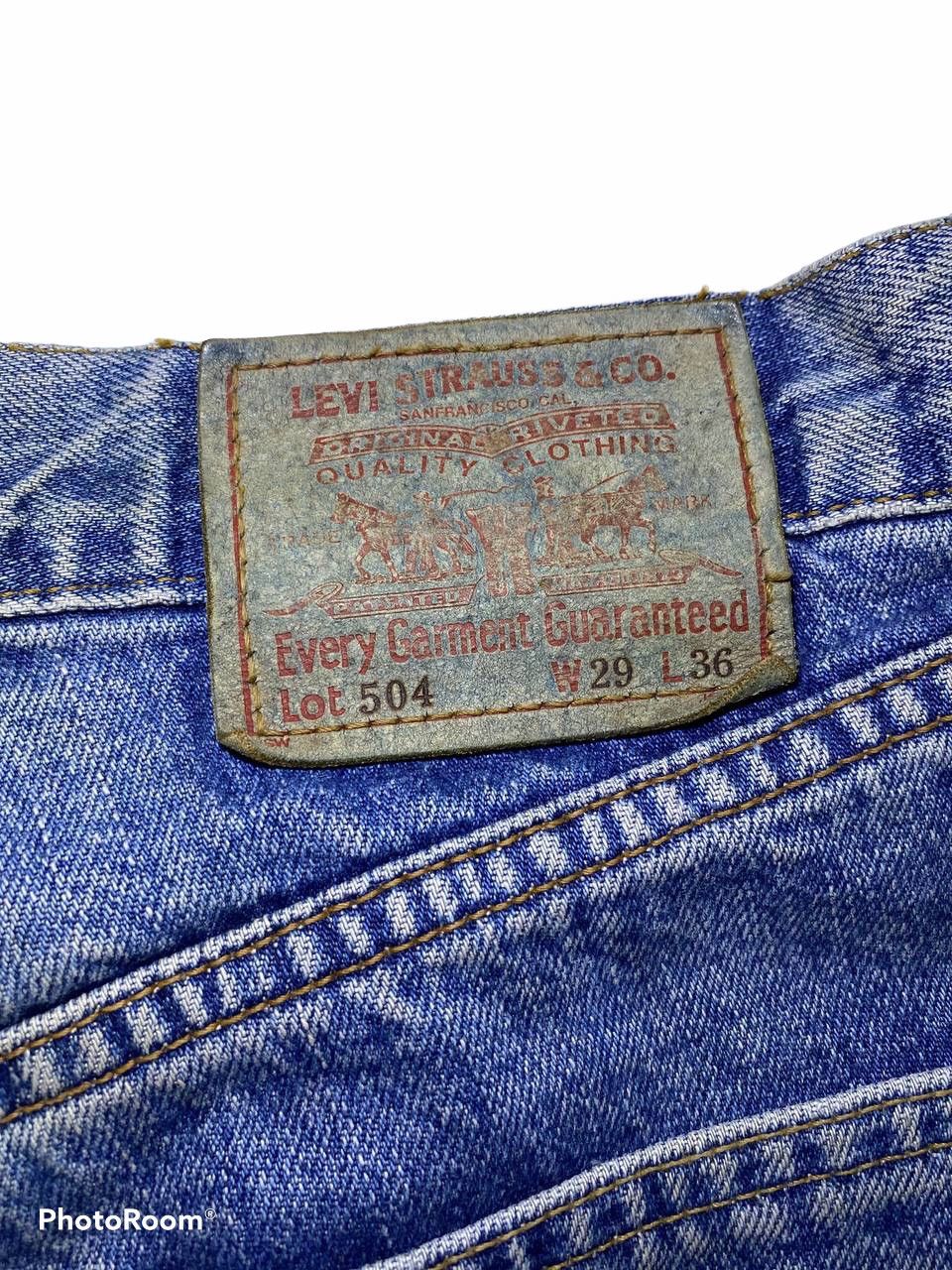 Levi's Vintage levis 504 denim nice faded design Size US 30 / EU 46 - 3 Thumbnail