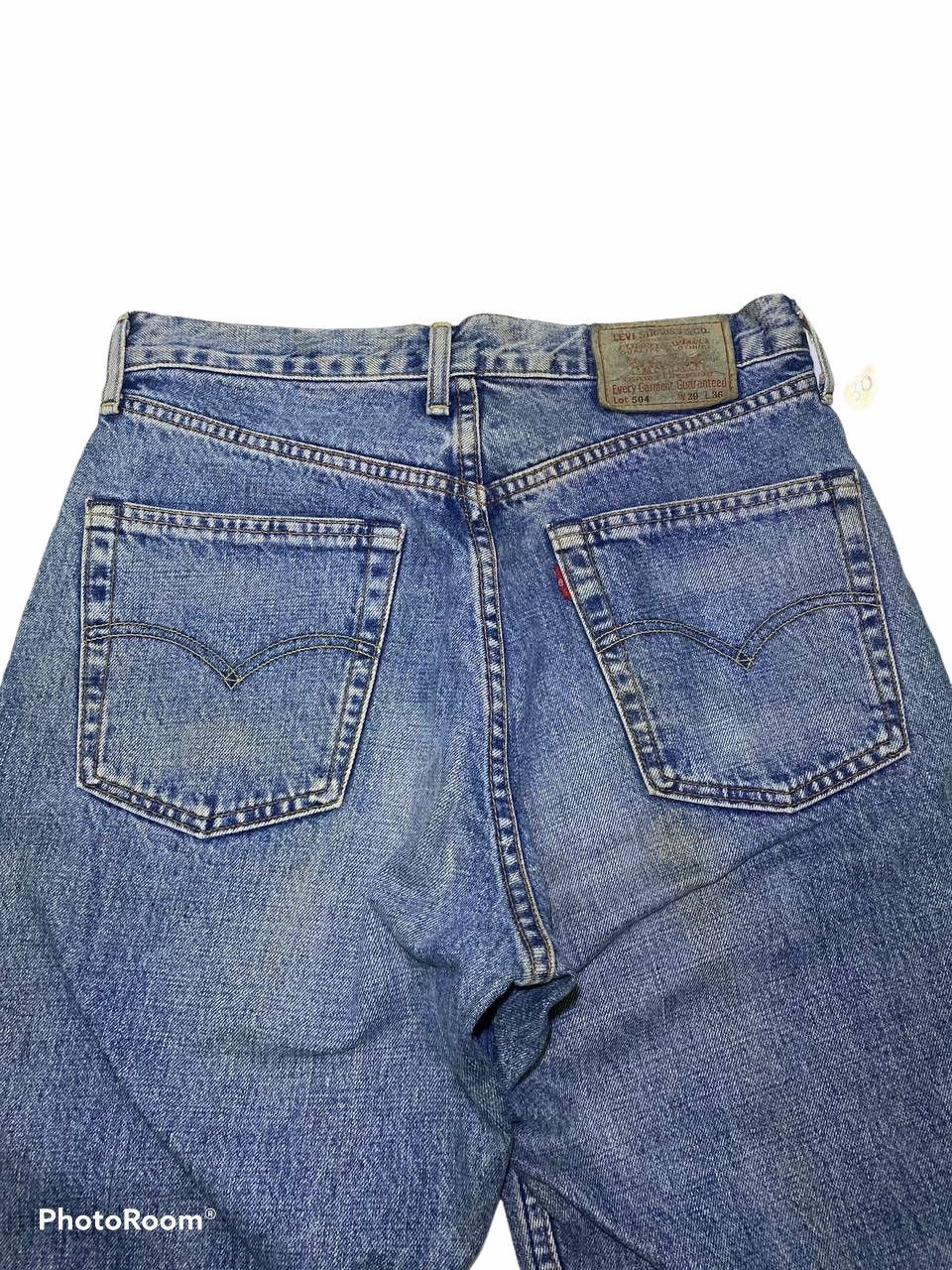 Levi's Vintage levis 504 denim nice faded design Size US 30 / EU 46 - 5 Thumbnail