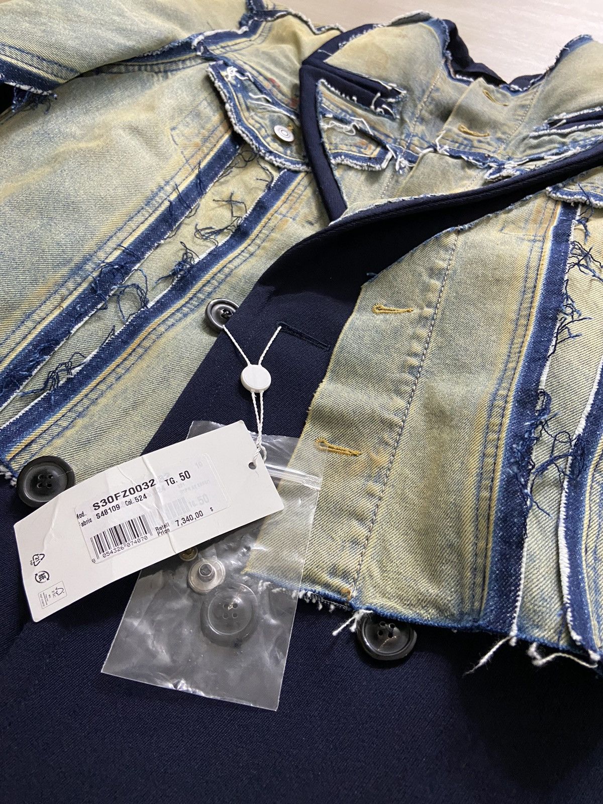 Maison Margiela 50 Maison Margiela SS22 Denim panel layered coat jacket Size US M / EU 48-50 / 2 - 4 Thumbnail