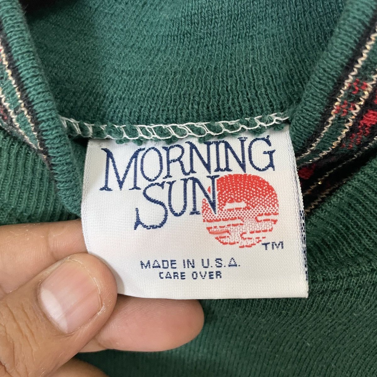 Other Vintage 90s Morning Sun Village Motive Sweatshirt Size US M / EU 48-50 / 2 - 5 Thumbnail