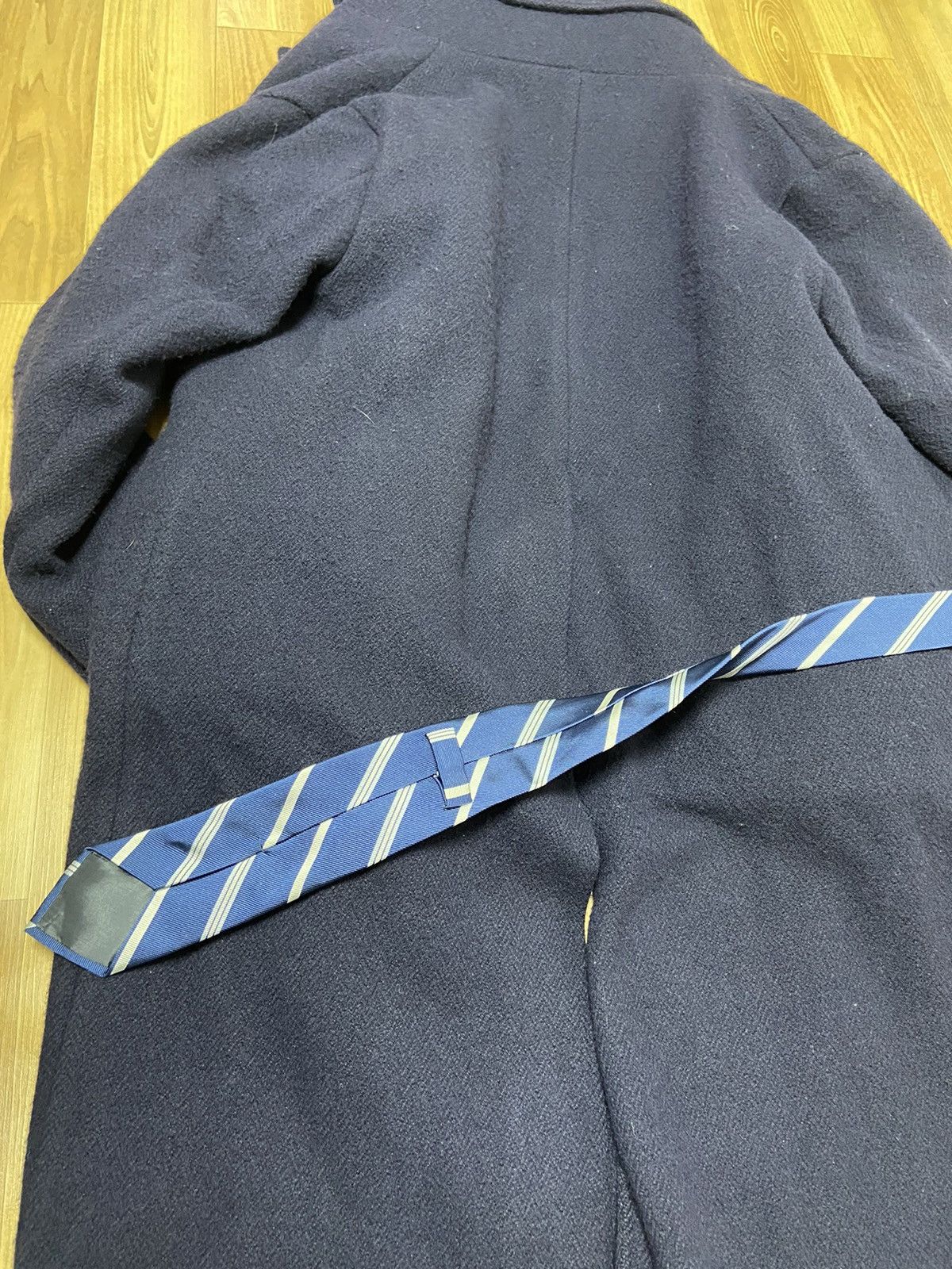 Vetements Xs Vetements oversized TIE leather trim VAGABOND wool coat Size US XS / EU 42 / 0 - 11 Thumbnail