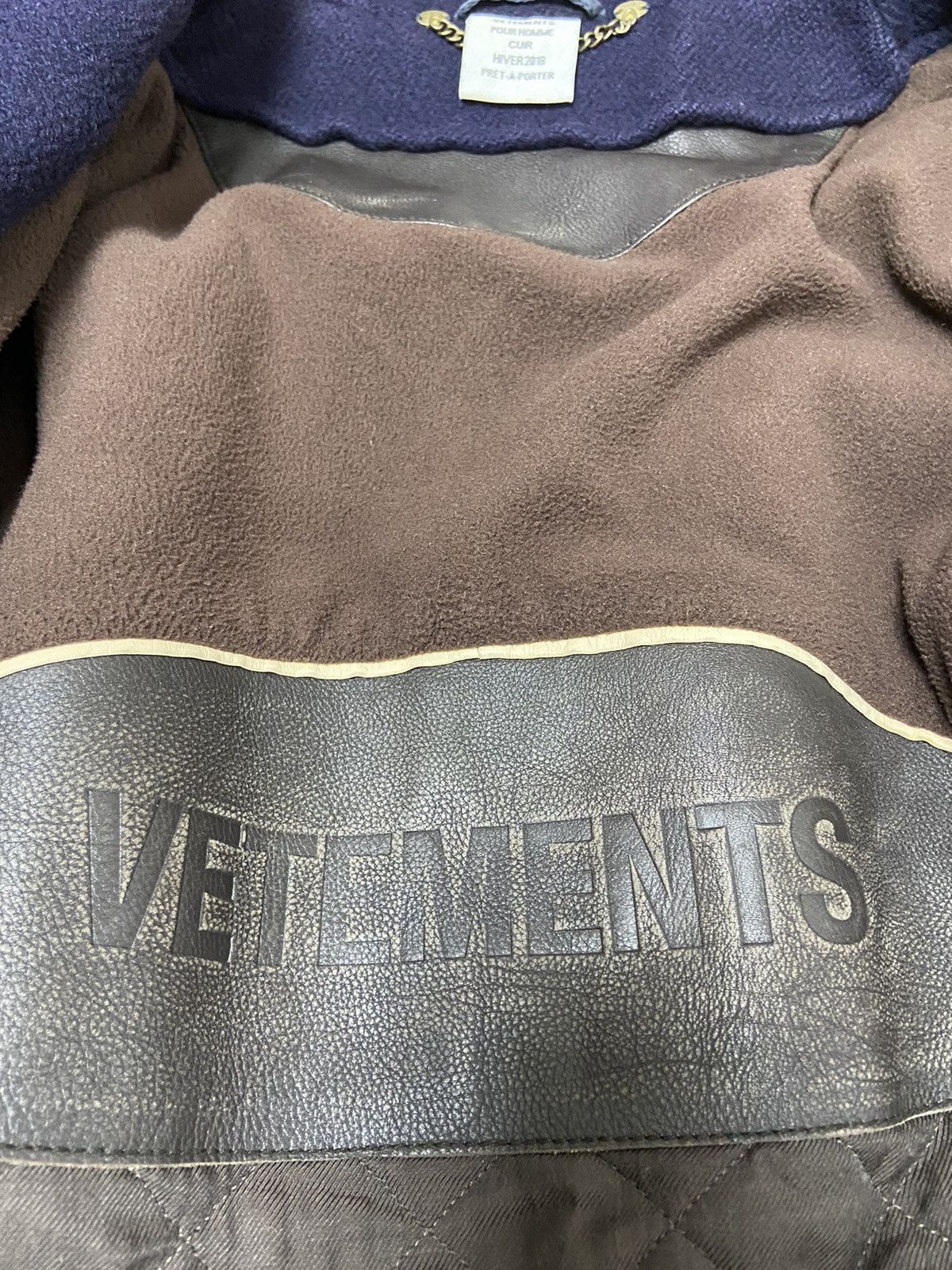 Vetements Xs Vetements oversized TIE leather trim VAGABOND wool coat Size US XS / EU 42 / 0 - 13 Thumbnail