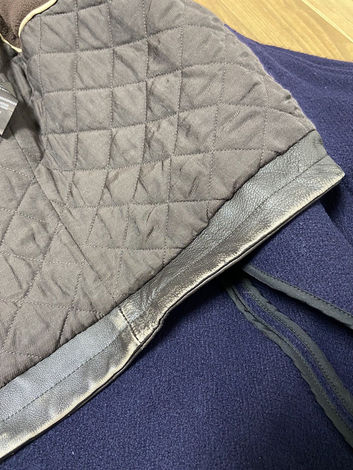 Vetements Xs Vetements oversized TIE leather trim VAGABOND wool coat Size US XS / EU 42 / 0 - 6 Thumbnail