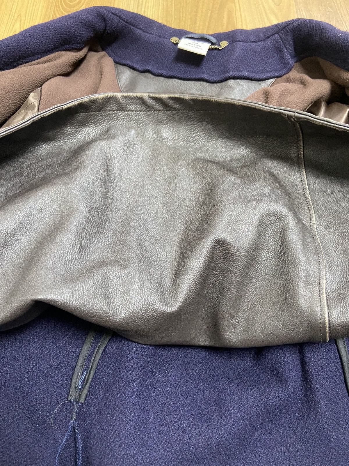 Vetements Xs Vetements oversized TIE leather trim VAGABOND wool coat Size US XS / EU 42 / 0 - 7 Thumbnail