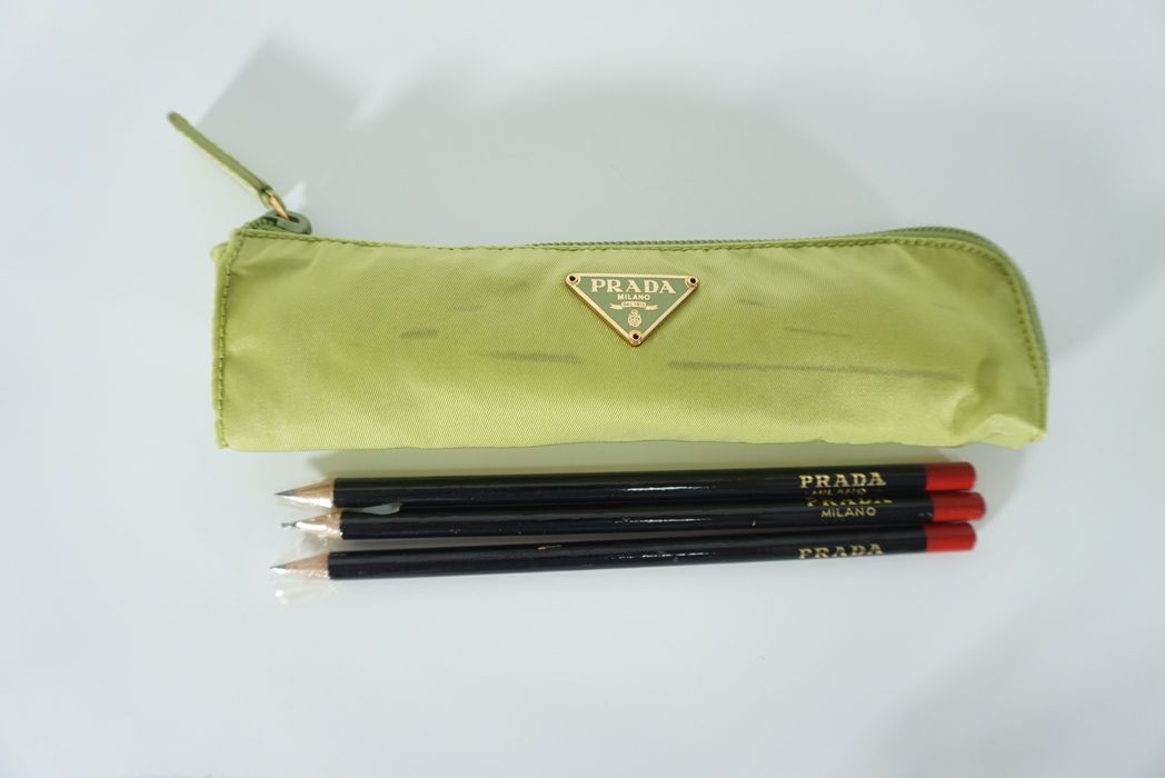 Vintage Prada Nylon Pencil Case Pouch Bag 