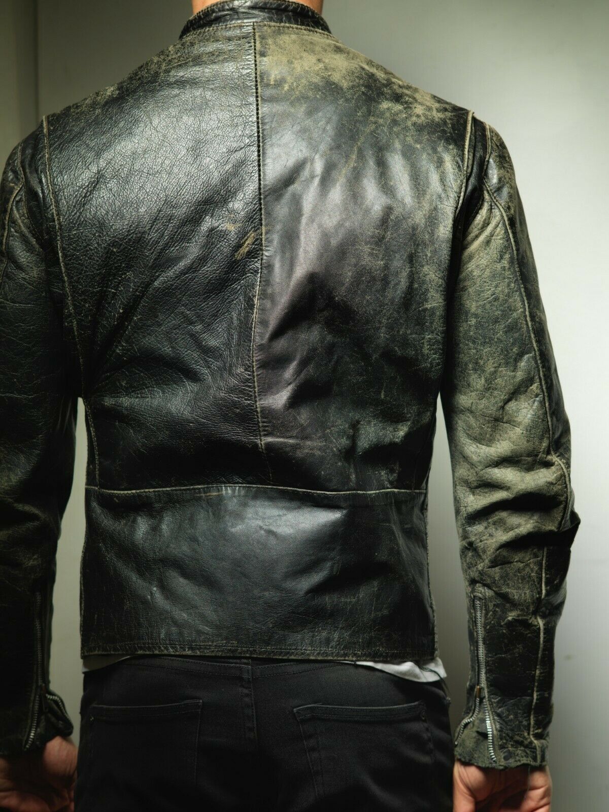 Vintage Vintage BROOKS Cafe Racer SteerHide Leather Jacket J100 Size US M / EU 48-50 / 2 - 3 Thumbnail