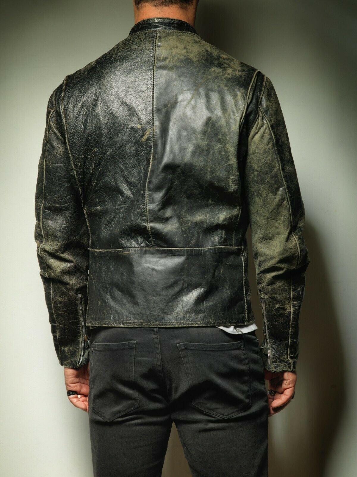 Vintage Vintage BROOKS Cafe Racer SteerHide Leather Jacket J100 Size US M / EU 48-50 / 2 - 4 Thumbnail