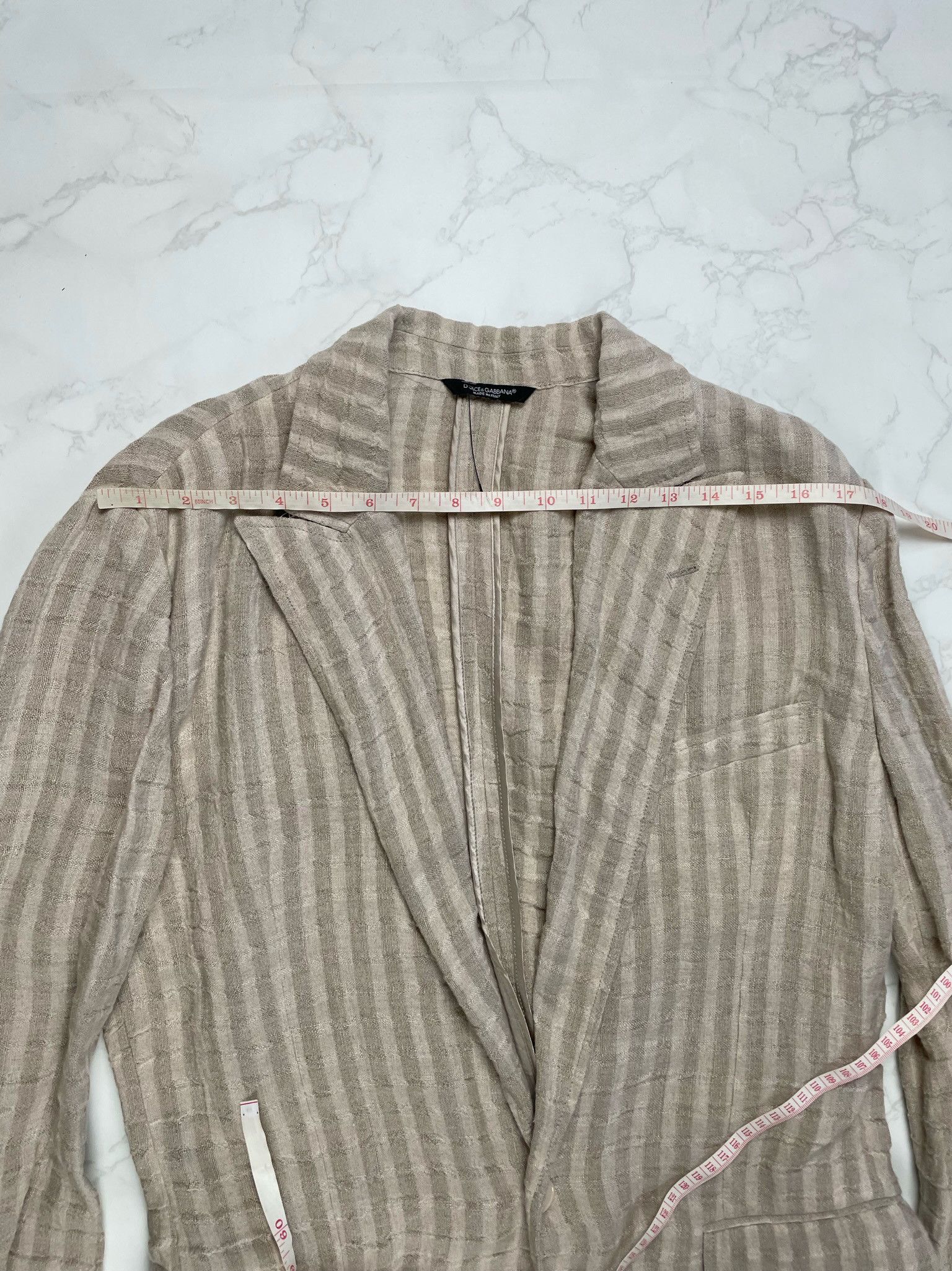 Dolce & Gabbana 🔥80% OFF🔥 [SALE] Dolce Gabbana Striped Linen Light Jacket Size US L / EU 52-54 / 3 - 4 Thumbnail