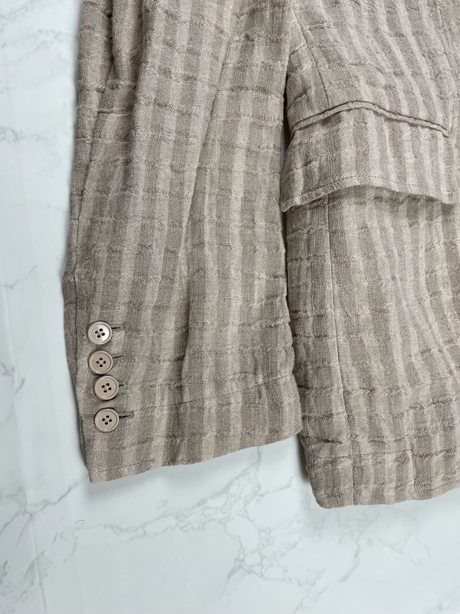 Dolce & Gabbana 🔥80% OFF🔥 [SALE] Dolce Gabbana Striped Linen Light Jacket Size US L / EU 52-54 / 3 - 7 Thumbnail