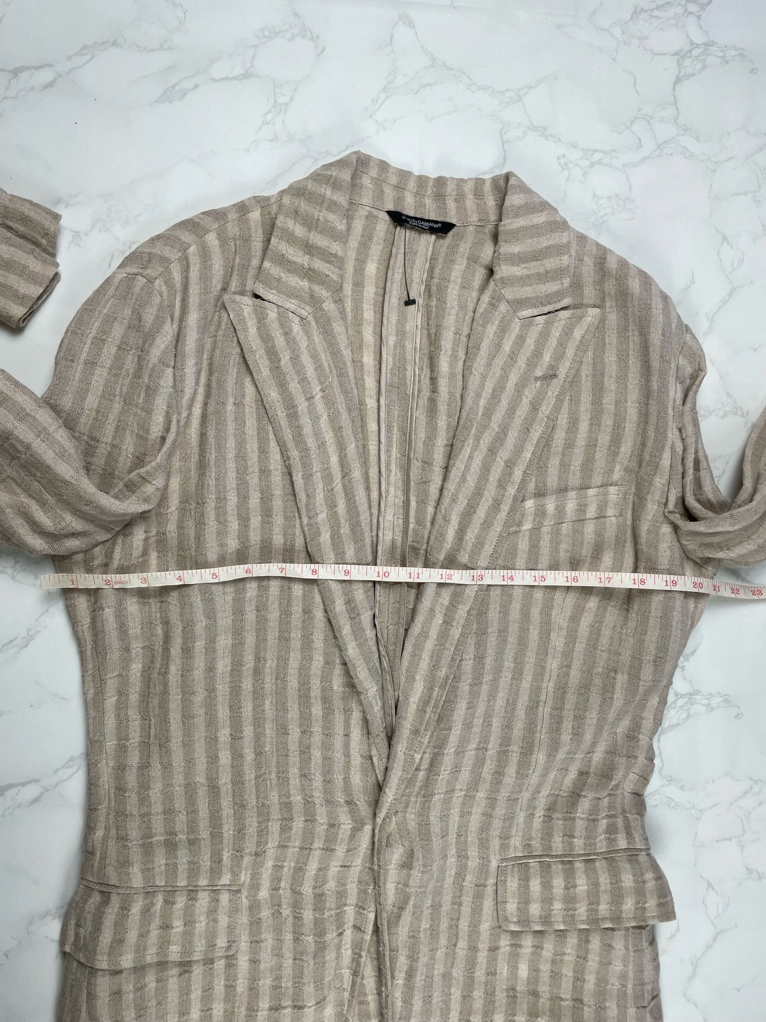 Dolce & Gabbana 🔥80% OFF🔥 [SALE] Dolce Gabbana Striped Linen Light Jacket Size US L / EU 52-54 / 3 - 2 Thumbnail