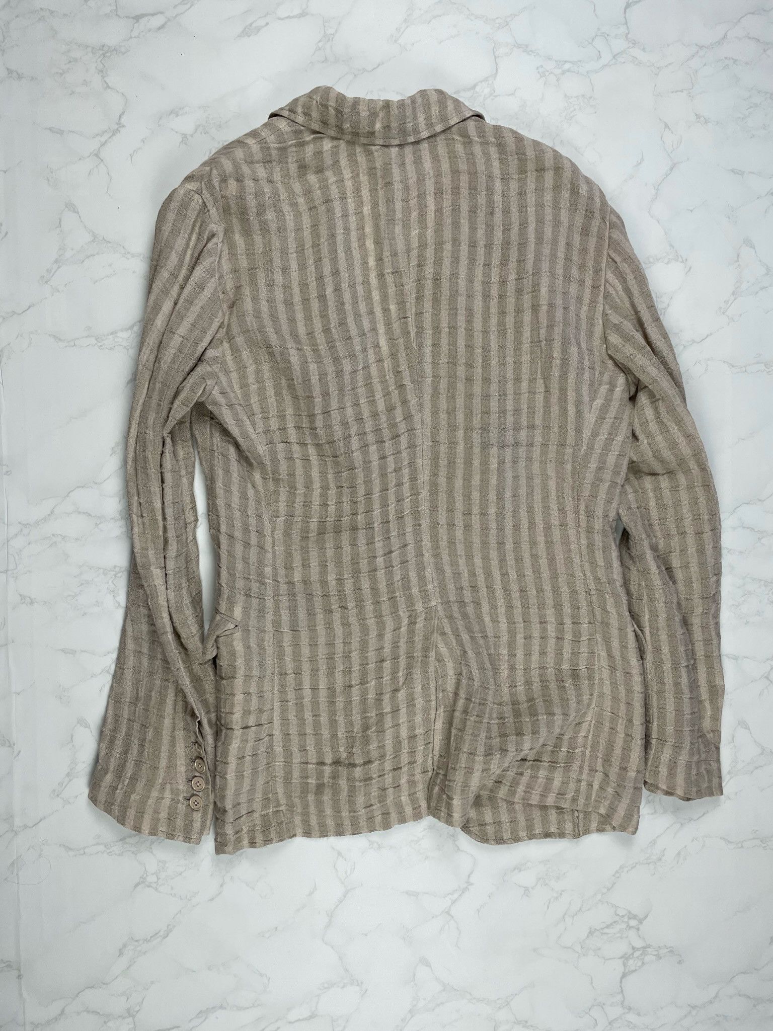Dolce & Gabbana 🔥80% OFF🔥 [SALE] Dolce Gabbana Striped Linen Light Jacket Size US L / EU 52-54 / 3 - 12 Thumbnail