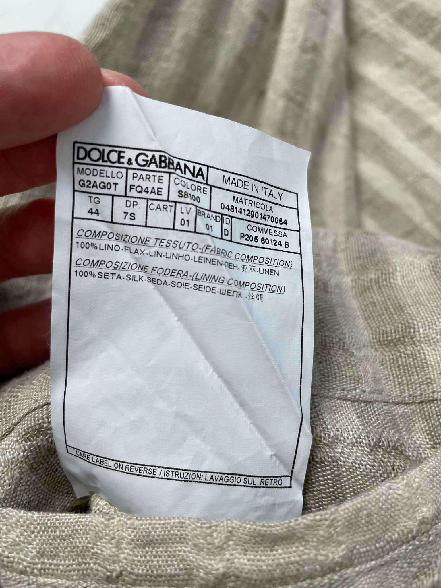 Dolce & Gabbana 🔥80% OFF🔥 [SALE] Dolce Gabbana Striped Linen Light Jacket Size US L / EU 52-54 / 3 - 11 Thumbnail