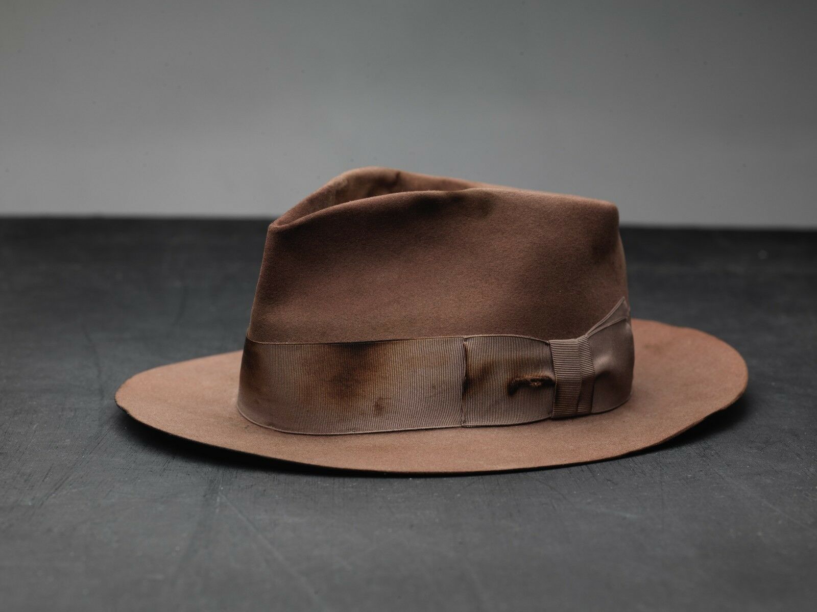 Other Fur Felt Fedora Hat Brown Fouquet Borsalino 6 3/4 Small Size ONE SIZE - 2 Thumbnail