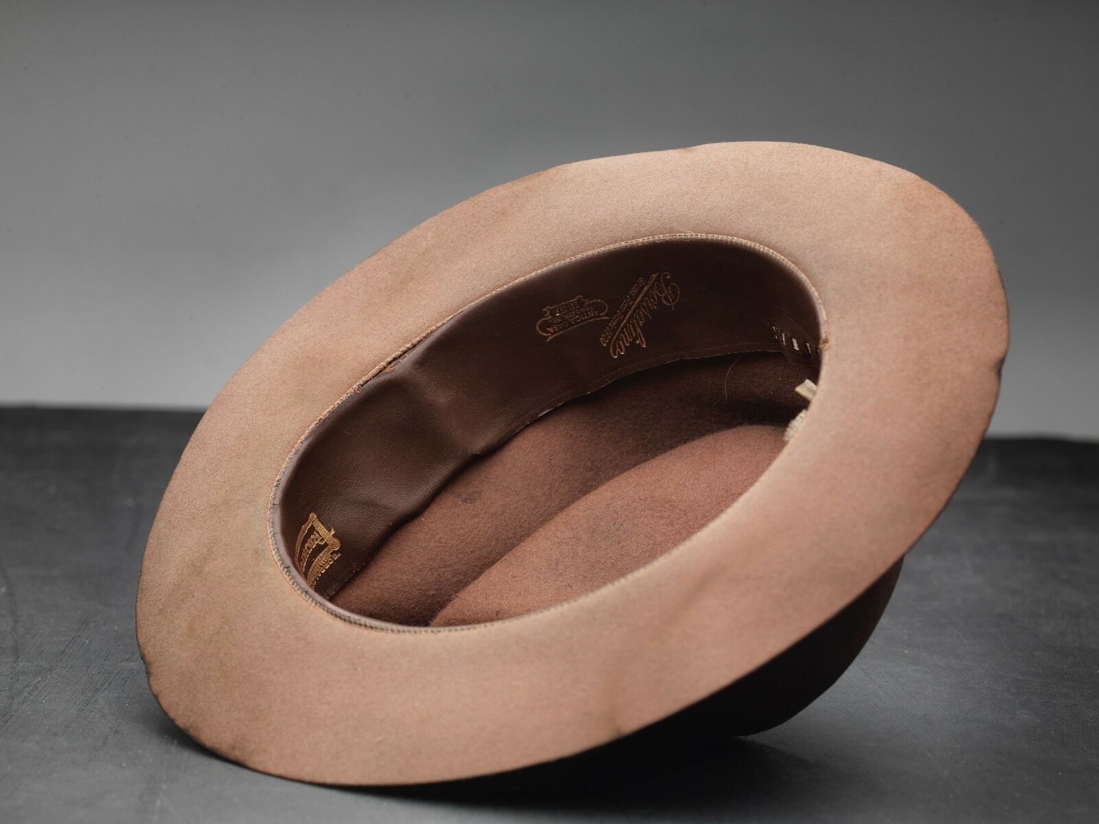 Other Fur Felt Fedora Hat Brown Fouquet Borsalino 6 3/4 Small Size ONE SIZE - 5 Thumbnail