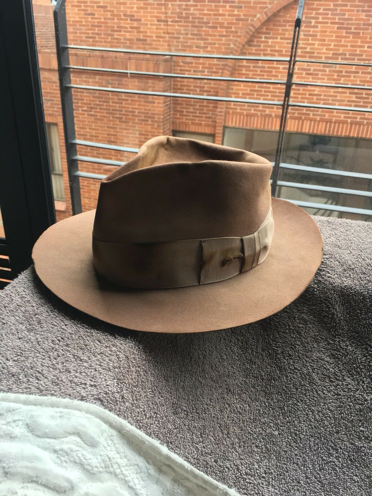 Other Fur Felt Fedora Hat Brown Fouquet Borsalino 6 3/4 Small Size ONE SIZE - 1 Thumbnail