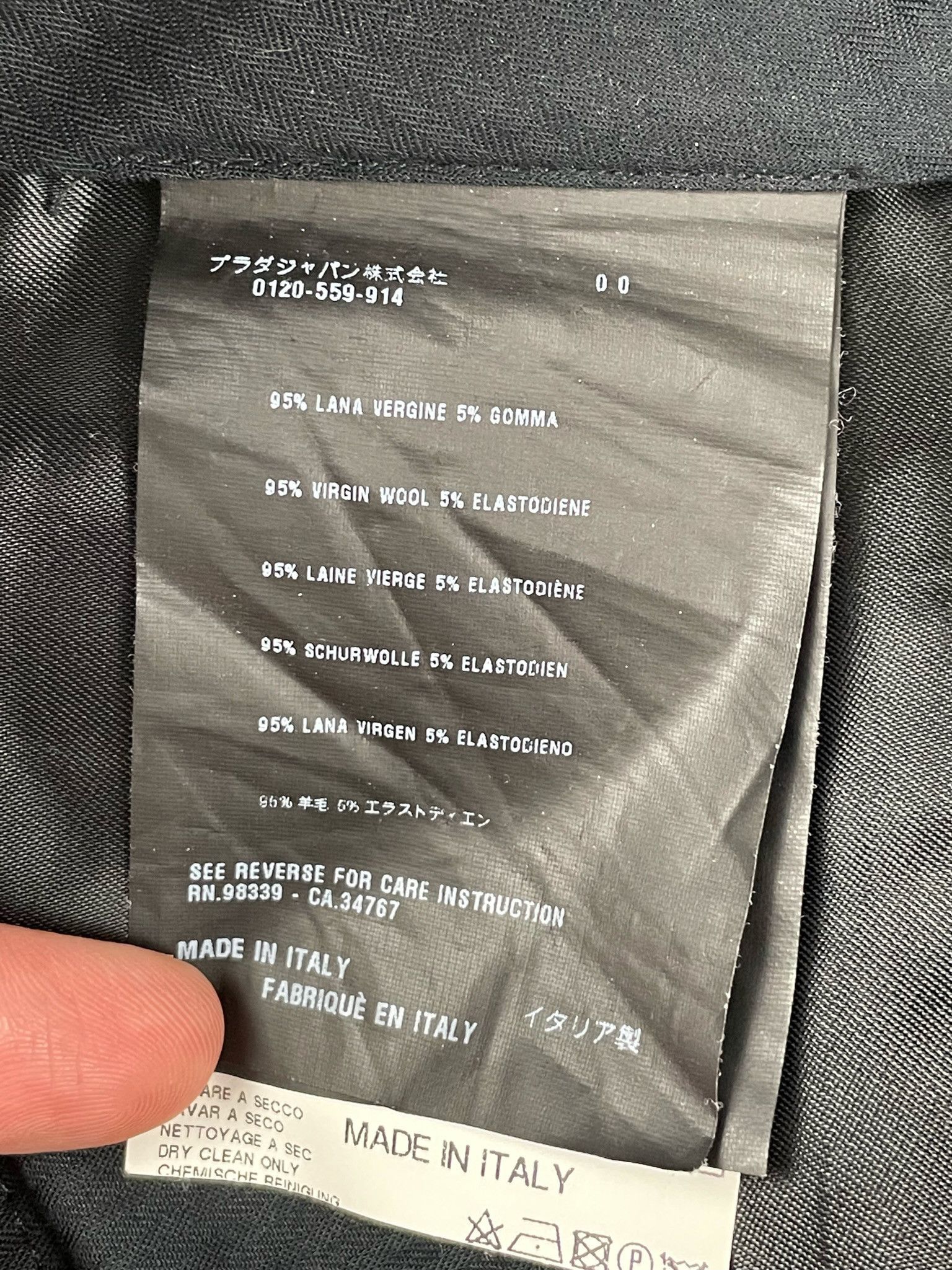 Prada 🔥[SALE]🔥 Prada Charcoal Wool Casual Pants Size US 36 / EU 52 - 9 Thumbnail