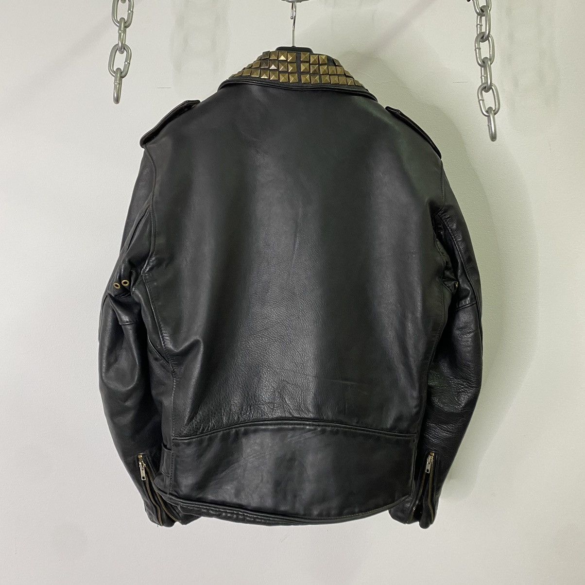 Schott SCHOTT 611H Studded D-Pocket Horsehide Leather Jacket Size US M / EU 48-50 / 2 - 3 Thumbnail